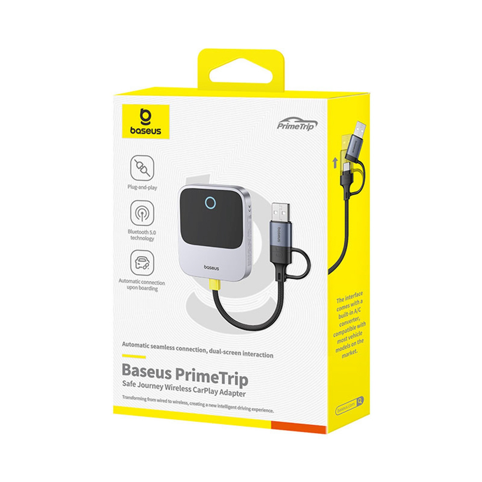 Belaidis Adapteris "apple Carplay Bluetooth" - Pilkas