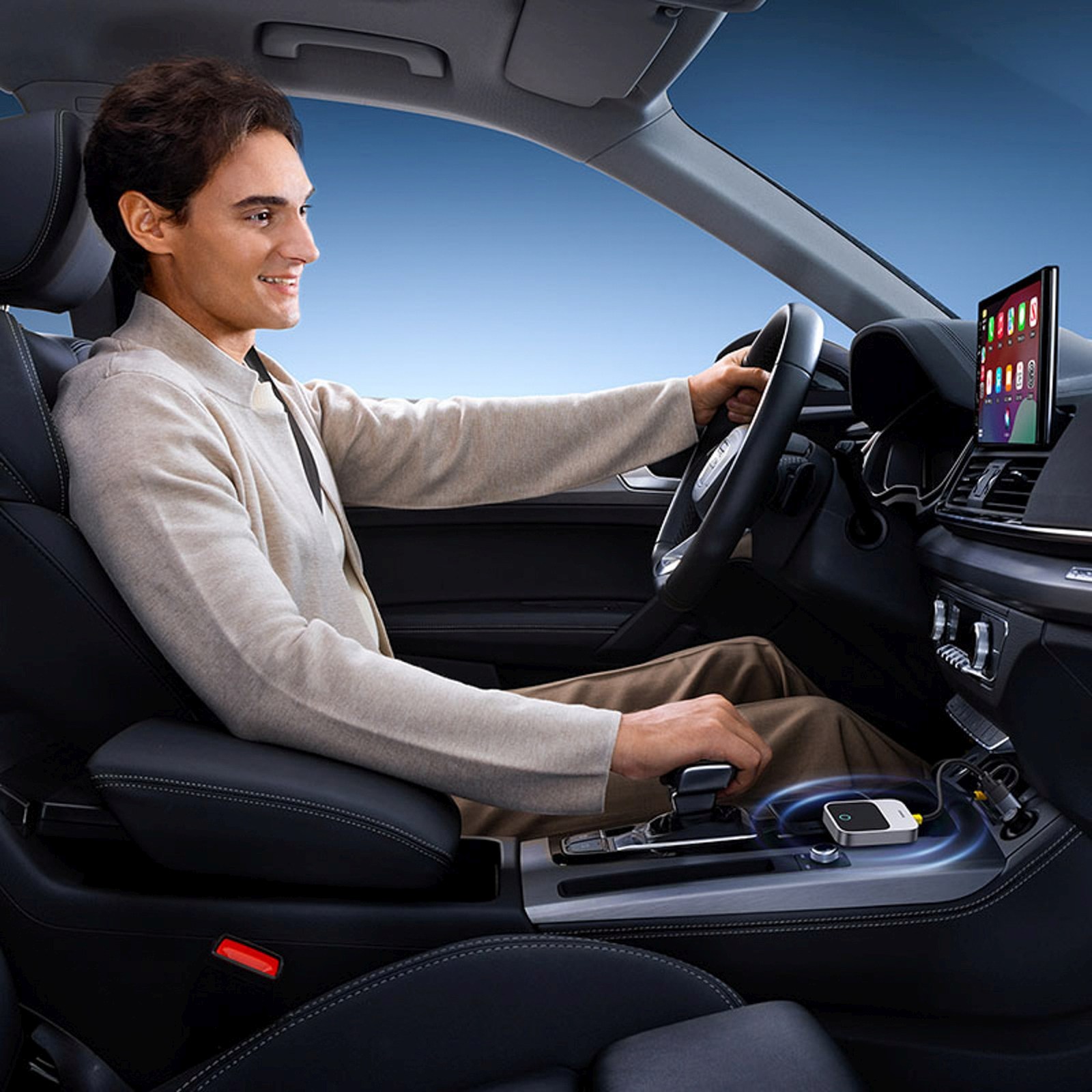 Belaidis Adapteris "apple Carplay Bluetooth" - Pilkas