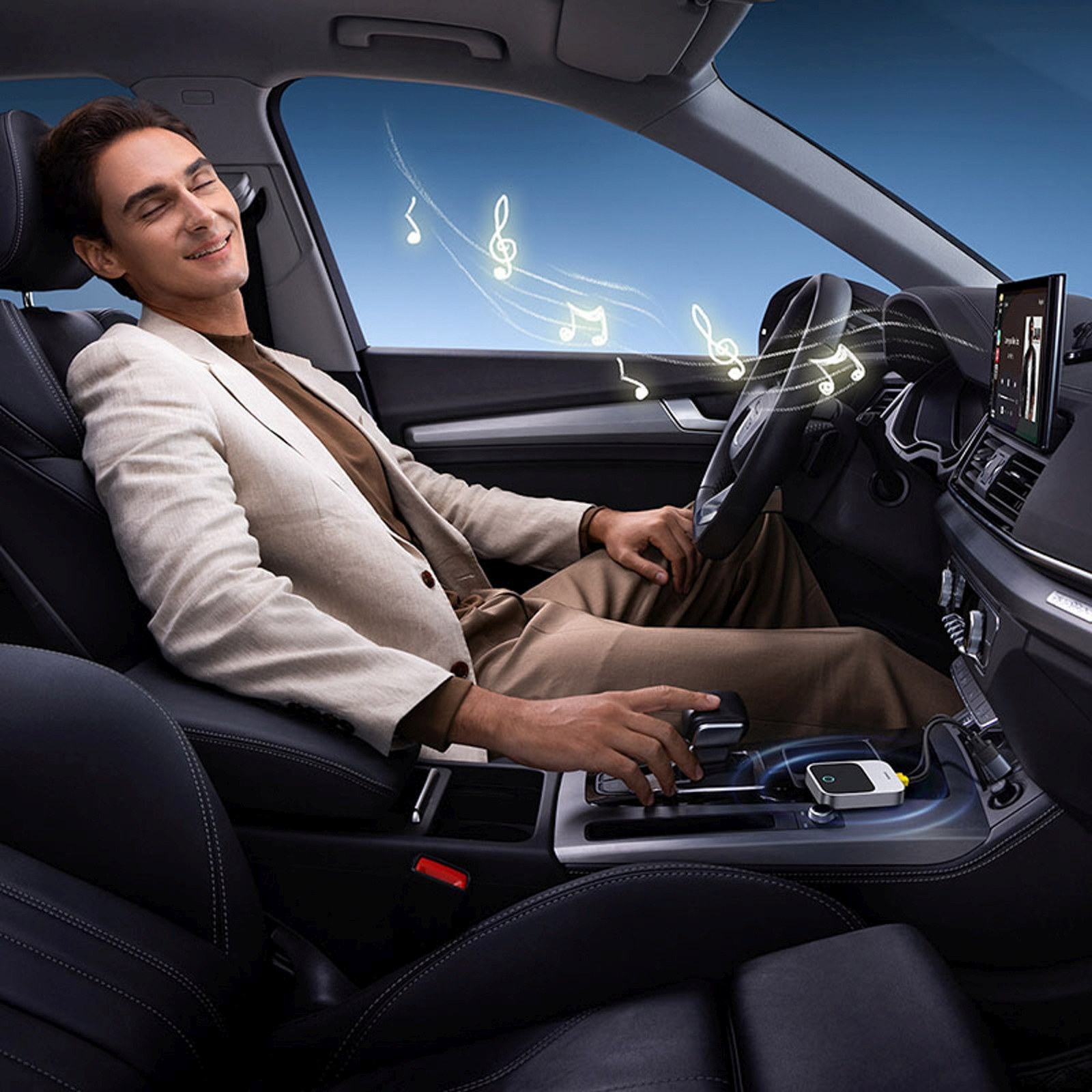 Belaidis Adapteris "apple Carplay Bluetooth" - Pilkas