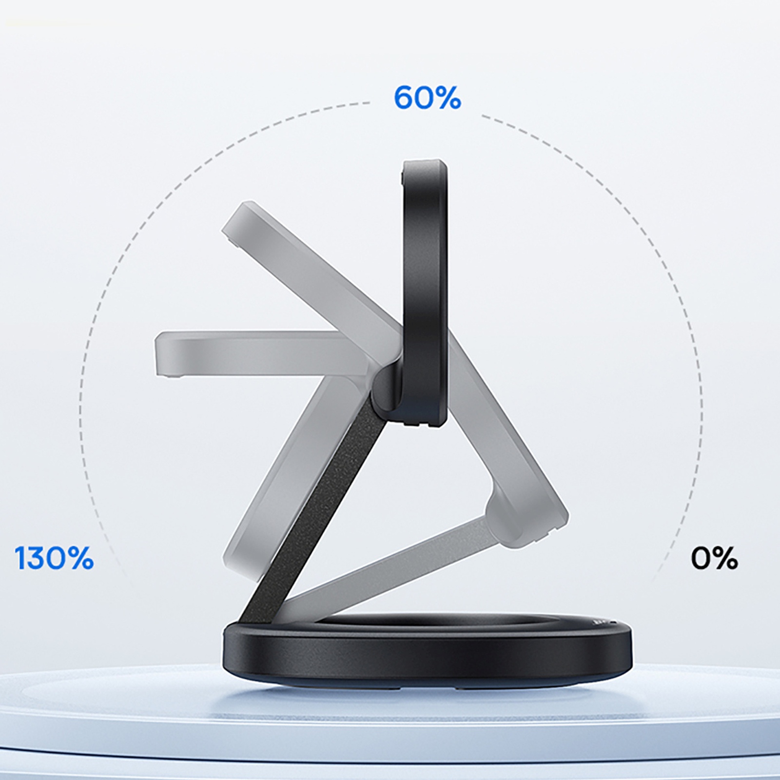 Sulankstomas Indukcinis 15 W įkroviklis Su 20 W Tinklo įkrovikliu Ir Usb-c Kabeliu - Juodas