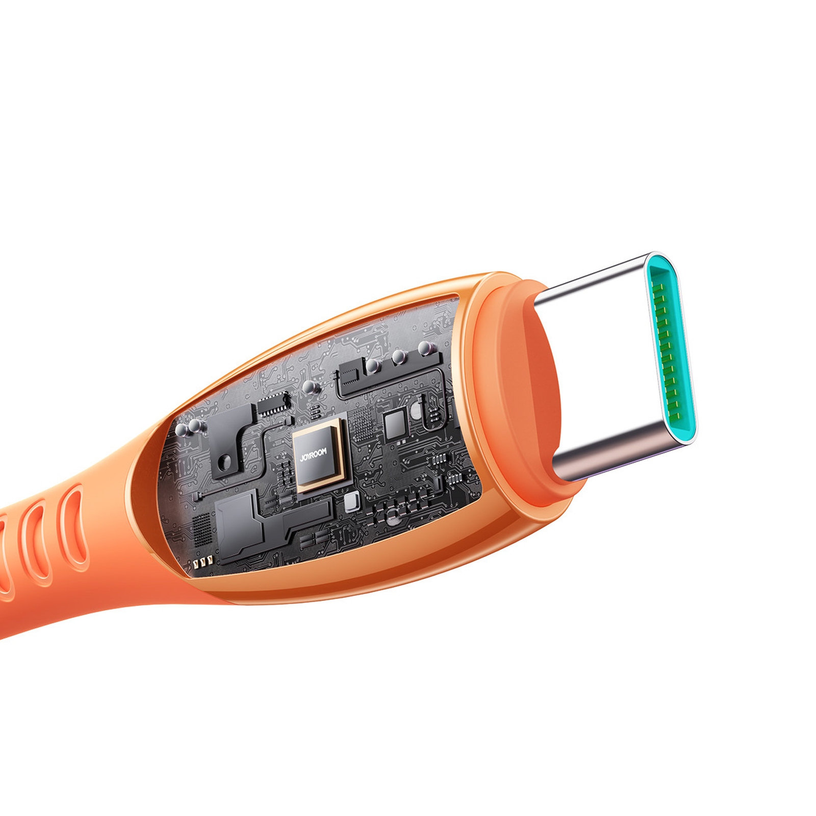 Usb-c Kabelis "vibrant Series" 60w 1,2 M - Oranžinis