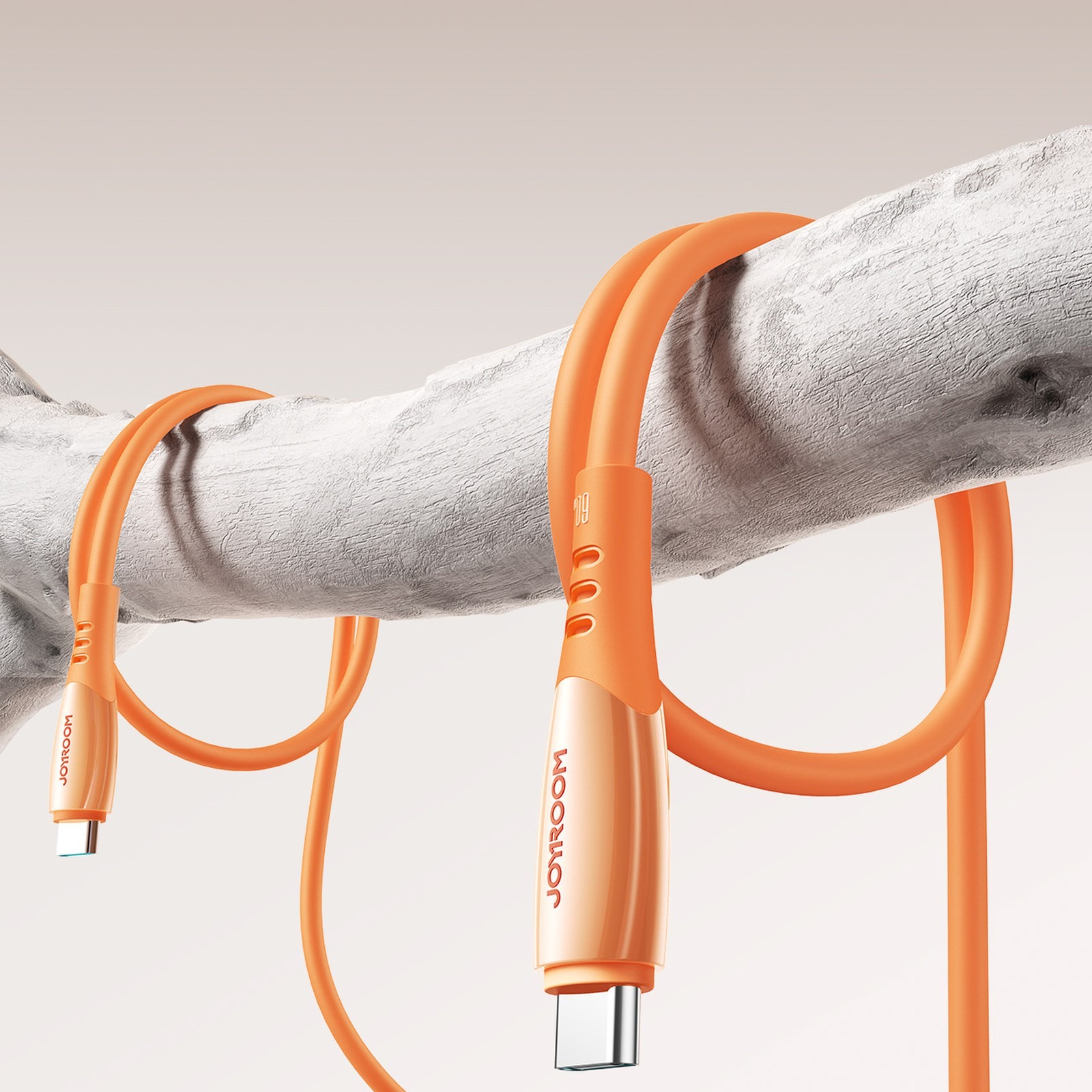Usb-c Kabelis "vibrant Series" 60w 1,2 M - Oranžinis