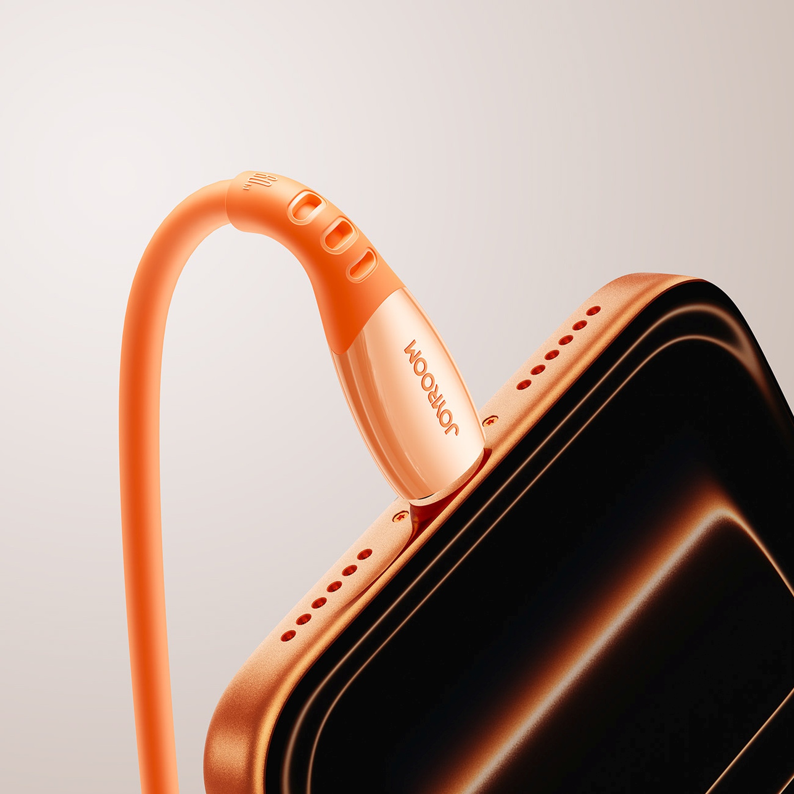 Usb-c Kabelis "vibrant Series" 60w 1,2 M - Oranžinis