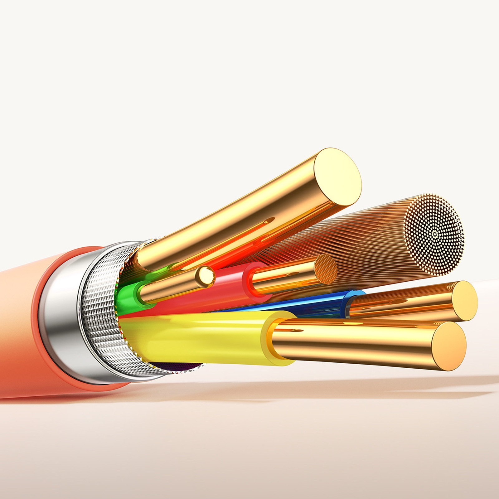 Usb-c Kabelis "vibrant Series" 60w 1,2 M - Oranžinis