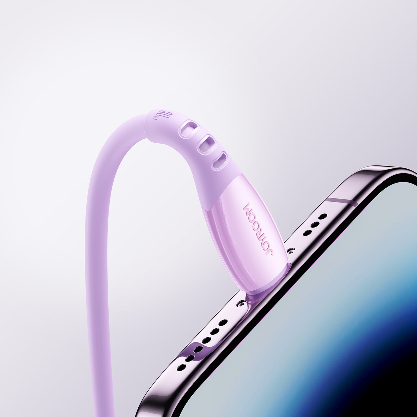 Kabelis Usb-c - "iphone Lightning Vibrant Series" 30w 1,2 M - Violetinės Spalvos