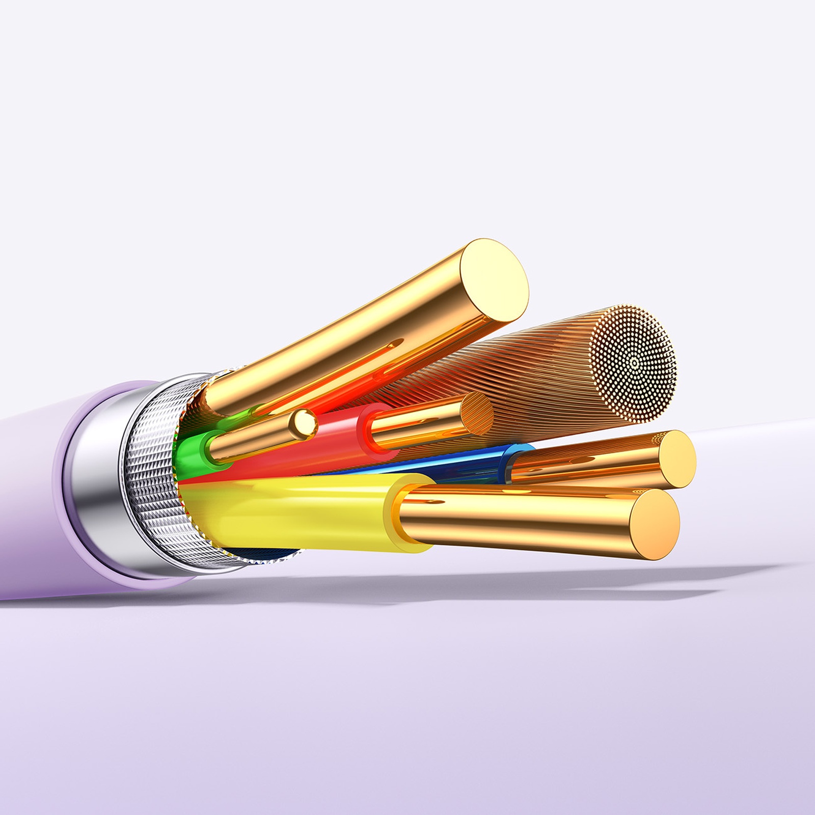Kabelis Usb-c - "iphone Lightning Vibrant Series" 30w 1,2 M - Violetinės Spalvos