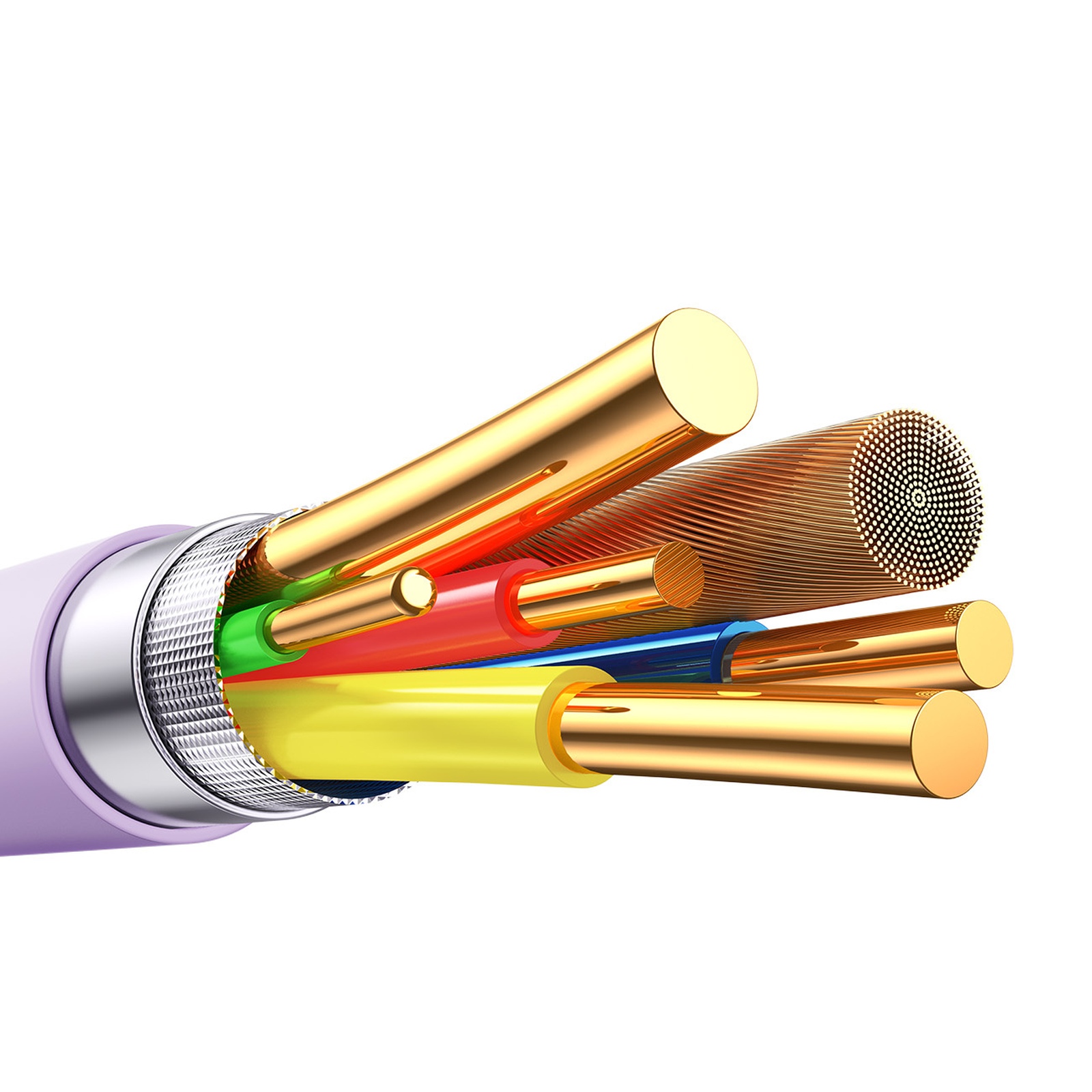 Kabelis Usb-c - "iphone Lightning Vibrant Series" 30w 1,2 M - Violetinės Spalvos