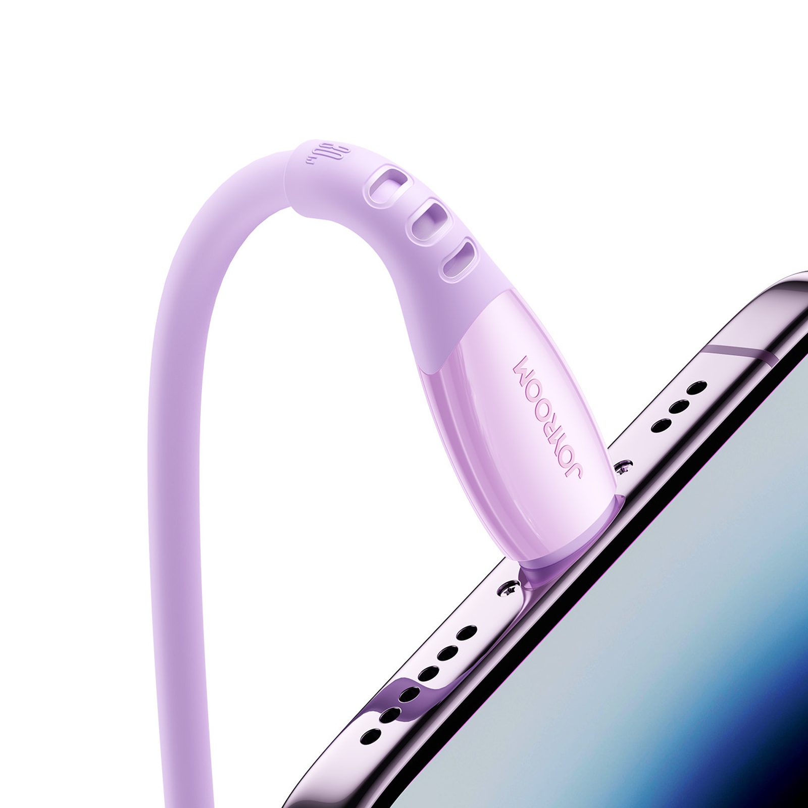 Kabelis Usb-c - "iphone Lightning Vibrant Series" 30w 1,2 M - Violetinės Spalvos