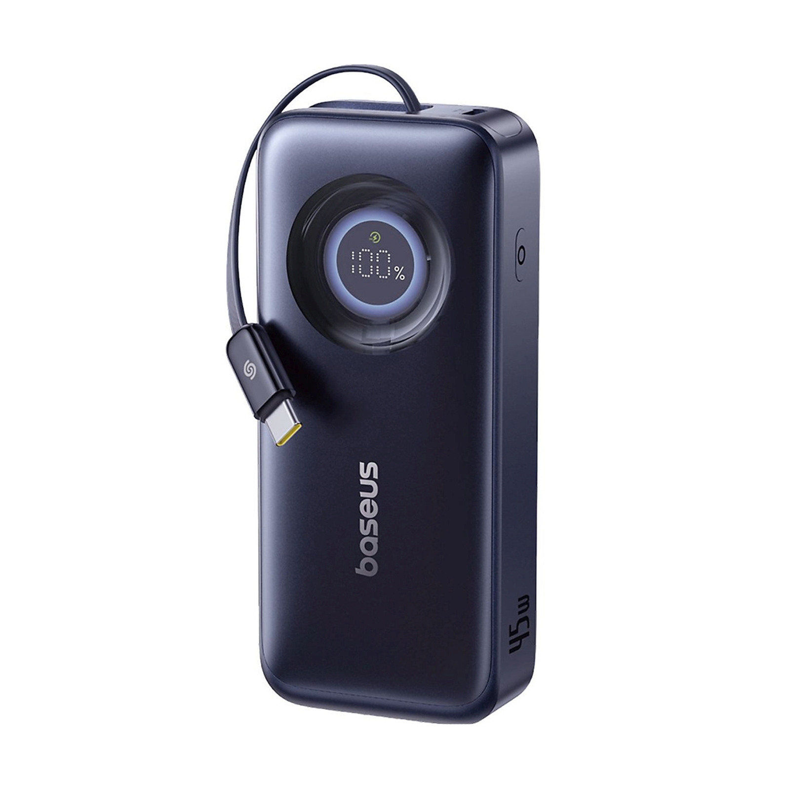 10000mah 45w Usb-c "enercore Cr11" Maitinimo Bankas Su Ištraukiamu Usb-c Kabeliu - Juodas