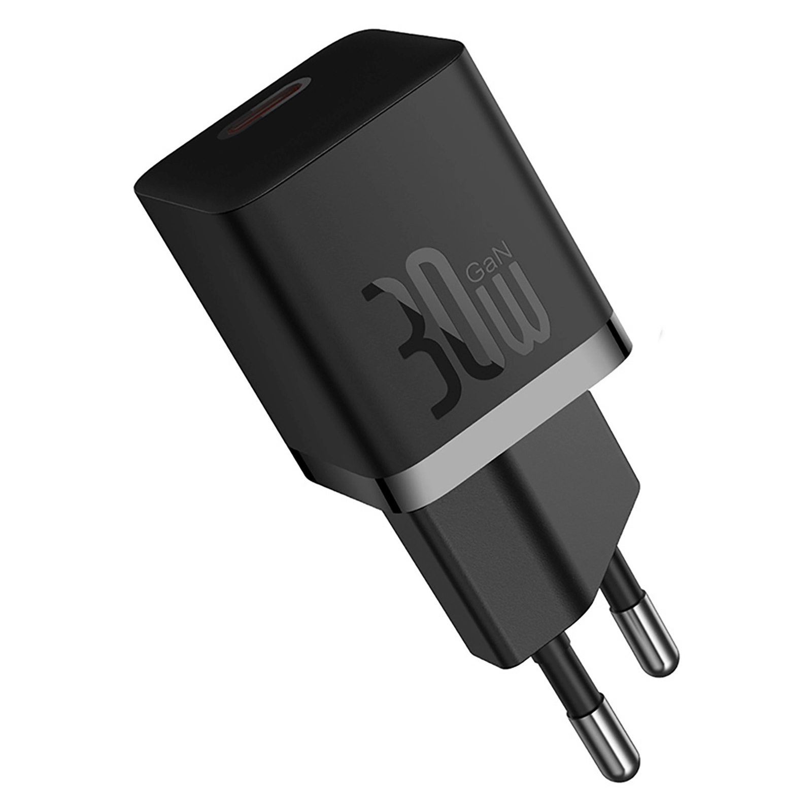 Gan5 30 W Usb-c Tinklo įkroviklis Su 100 W Usb-c Kabeliu - Juodas