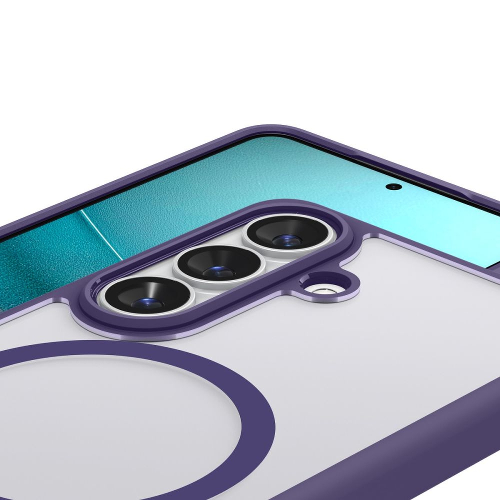"samsung Galaxy S26 Ultra Hybrid Magsafe" Dėklas - Skaidrus Violetinis