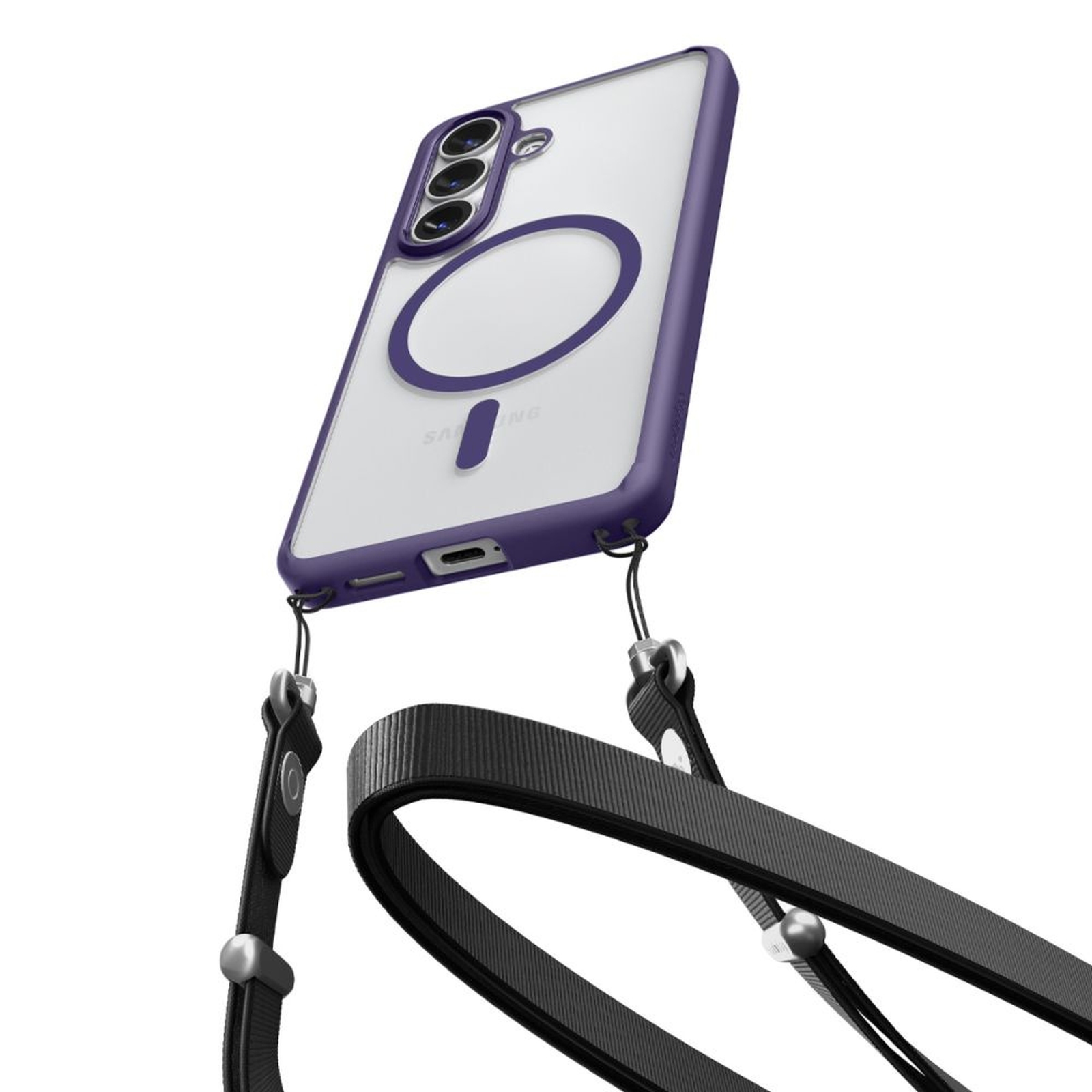 "samsung Galaxy S26 Ultra Hybrid Magsafe" Dėklas - Skaidrus Violetinis
