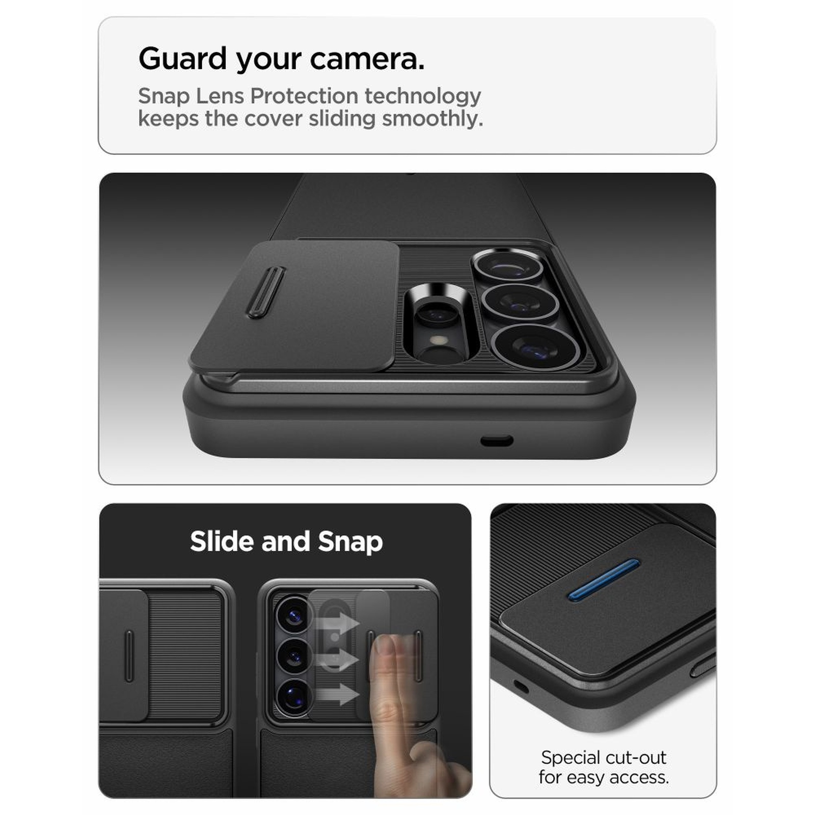 Dėklas "samsung Galaxy S26 Ultra Optik Armor" - Juodas