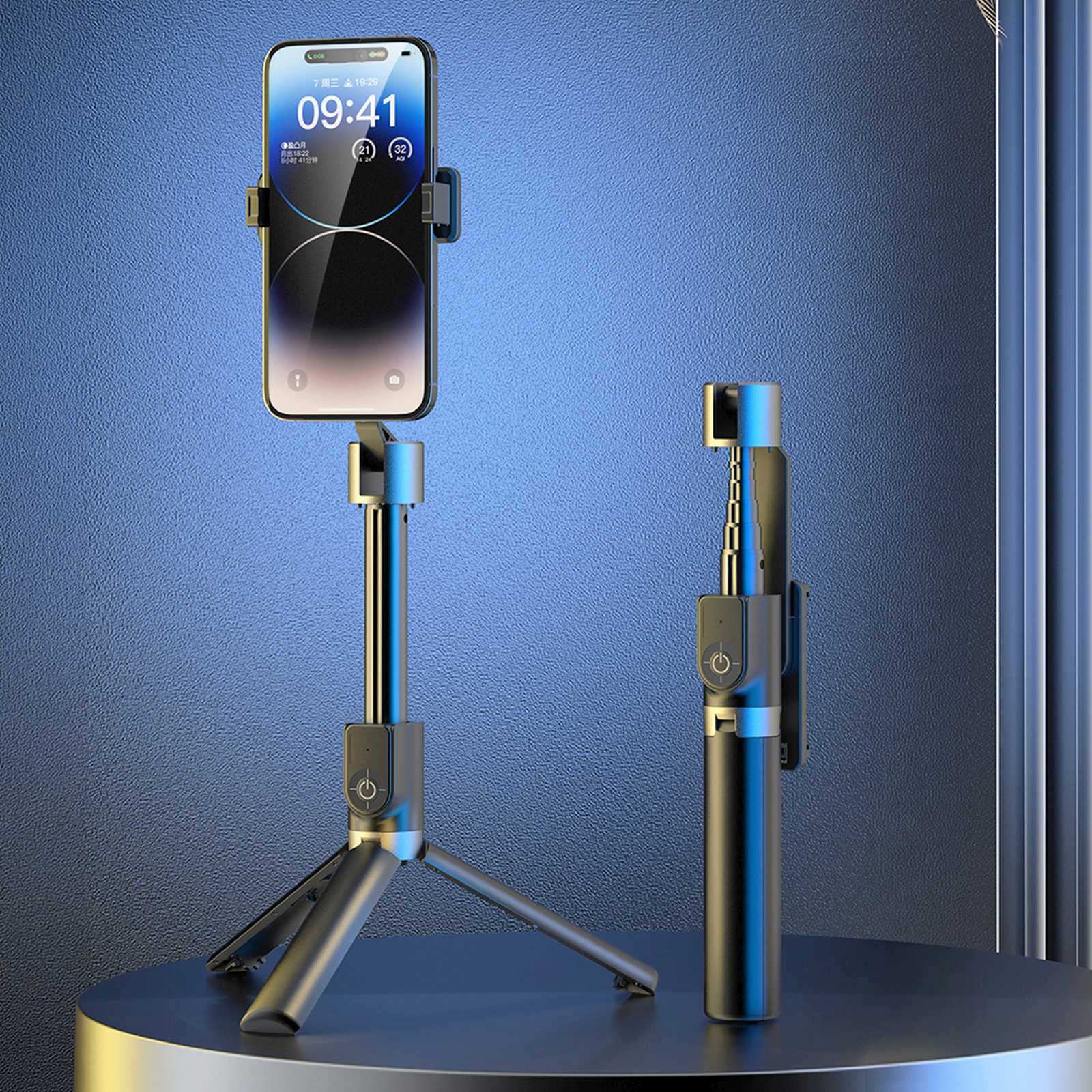 Selfie Lazda Su Trikoju "bluetooth" Nuotolinio Valdymo Pultas 1,1 M - Juoda