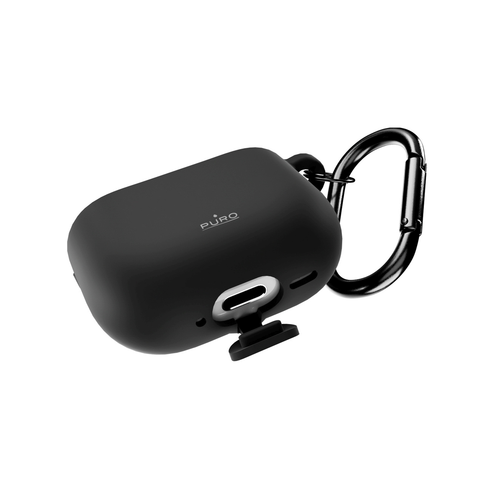 Ausinių "airpods 4 Icon" Dėklas - Juodas