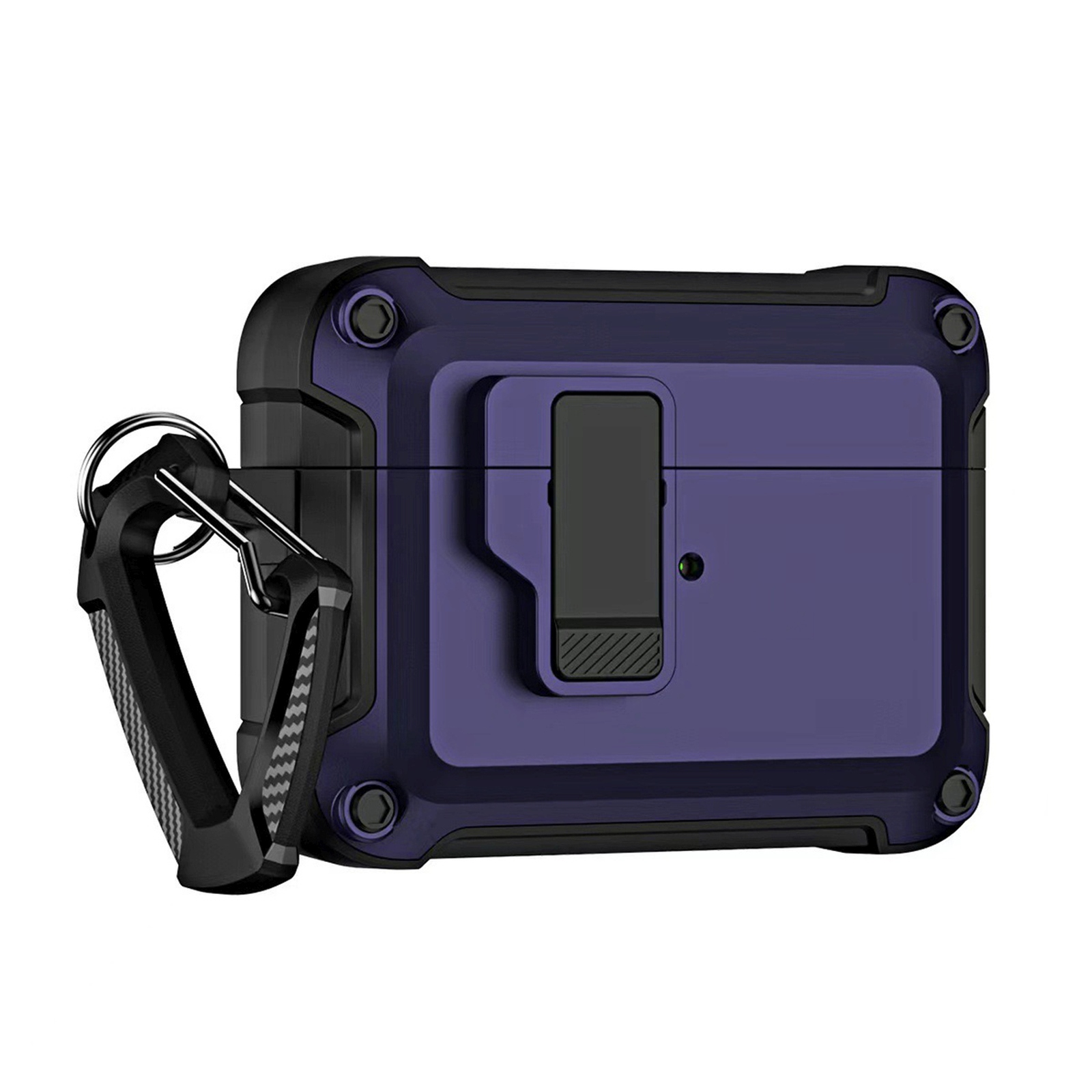šarvuotas "airpods 4" Dėklas Su Užtrauktuku - Violetinis