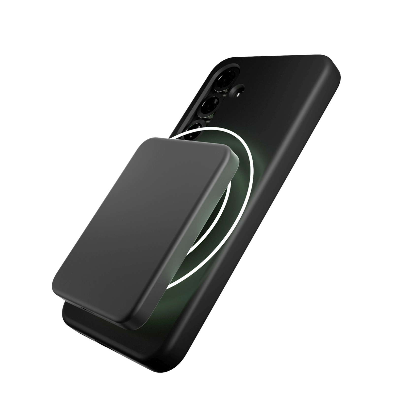 Silikoninis Dėklas "samsung Galaxy S25 Icon Magsafe" - Juodas