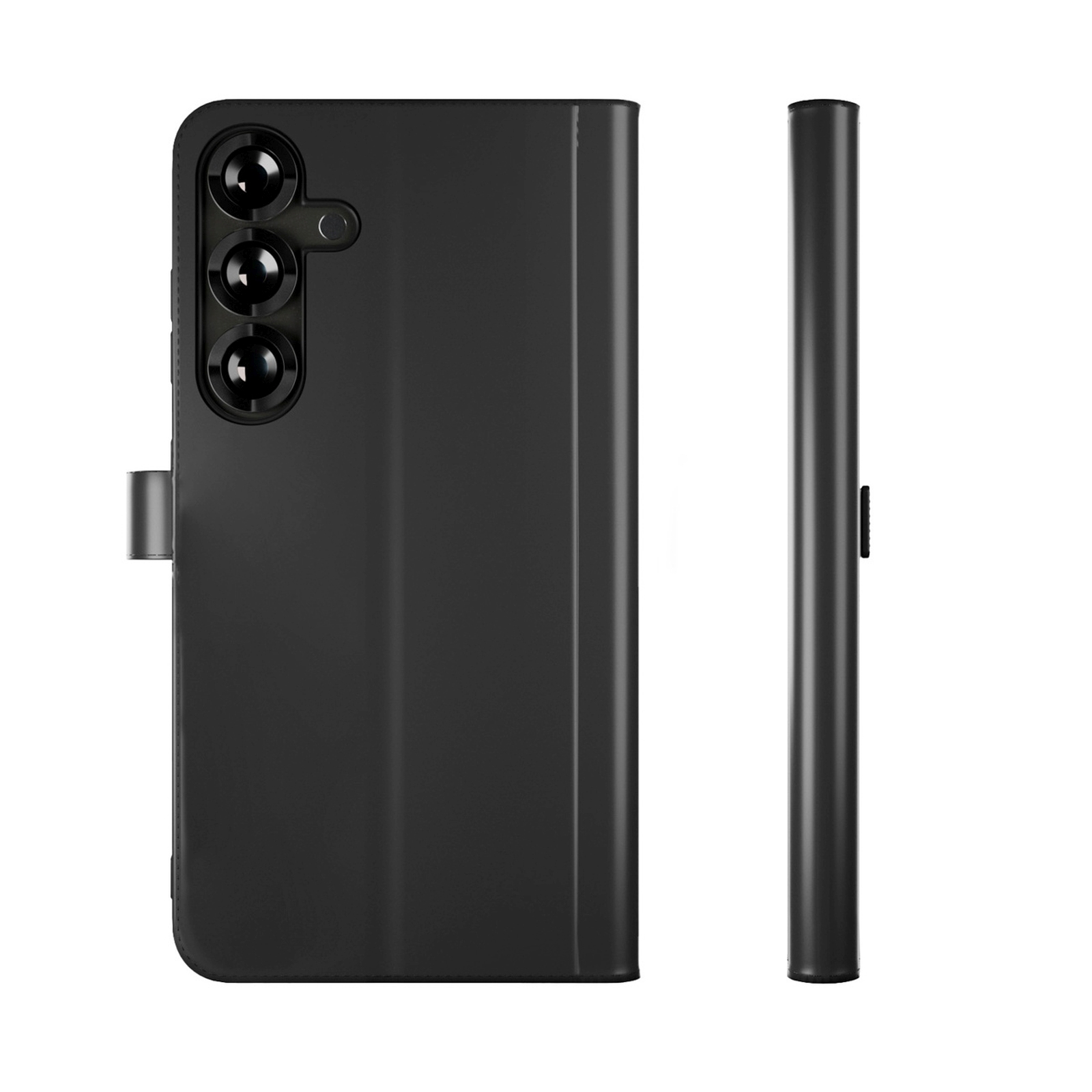 Eko Odos Dėklas Su Atvartu Ir Pinigine, Skirtas "samsung Galaxy S25+ Booklet Case" - Juodas