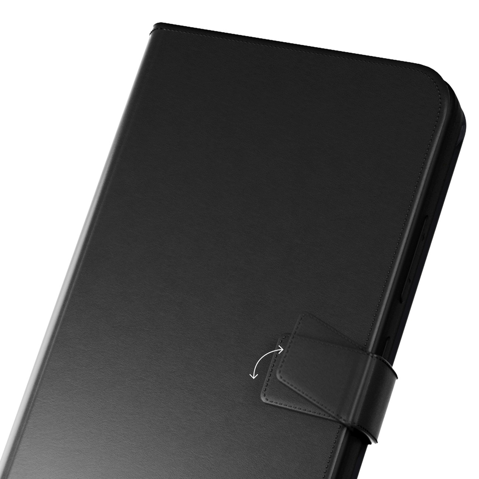 Eko Odos Dėklas Su Atvartu Ir Pinigine, Skirtas "samsung Galaxy S25+ Booklet Case" - Juodas