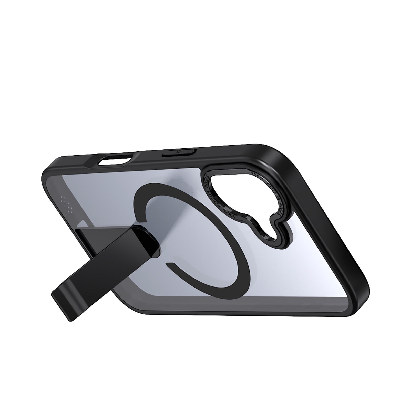 Dėklas Su Stovu "iphone 17 Hybrid Armor X Magsafe" - Juodas