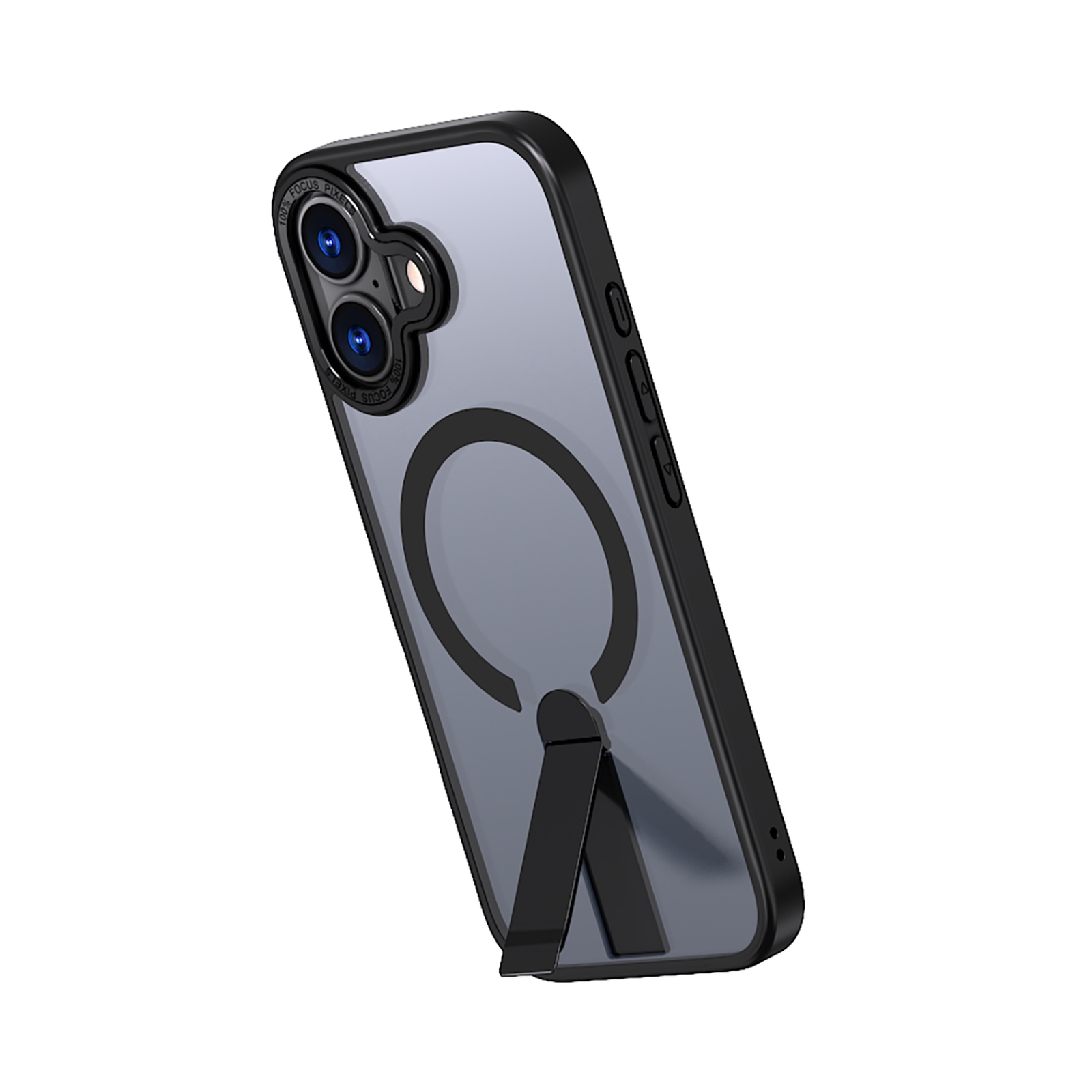 Dėklas Su Stovu "iphone 17 Hybrid Armor X Magsafe" - Juodas