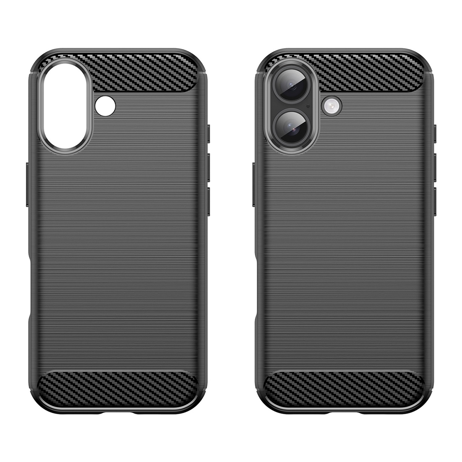 Dėklas Iphone 17 Carbon Case - Juodas
