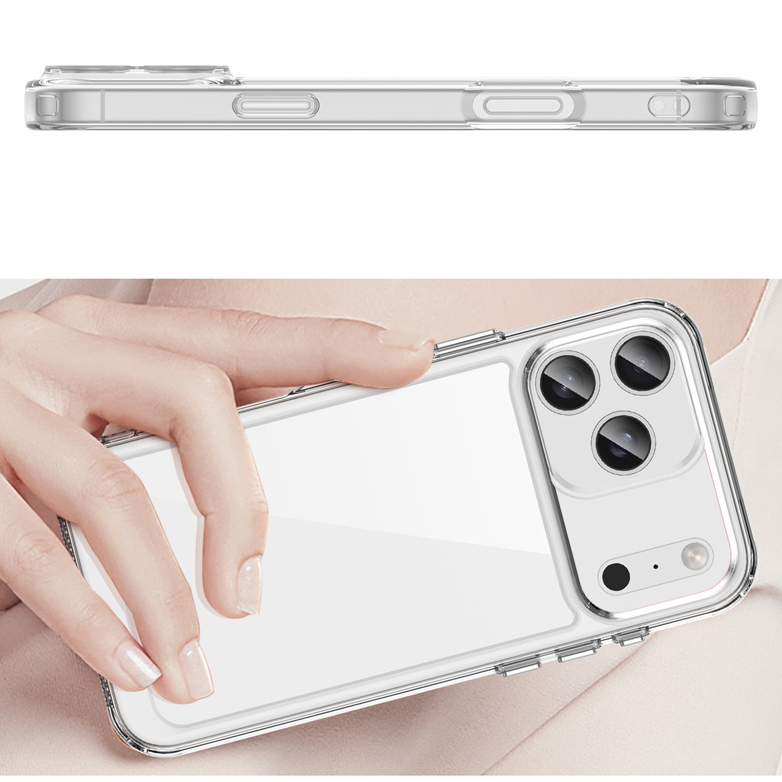 "iphone 17 Pro" Dėklas "outer Space" - Skaidrus