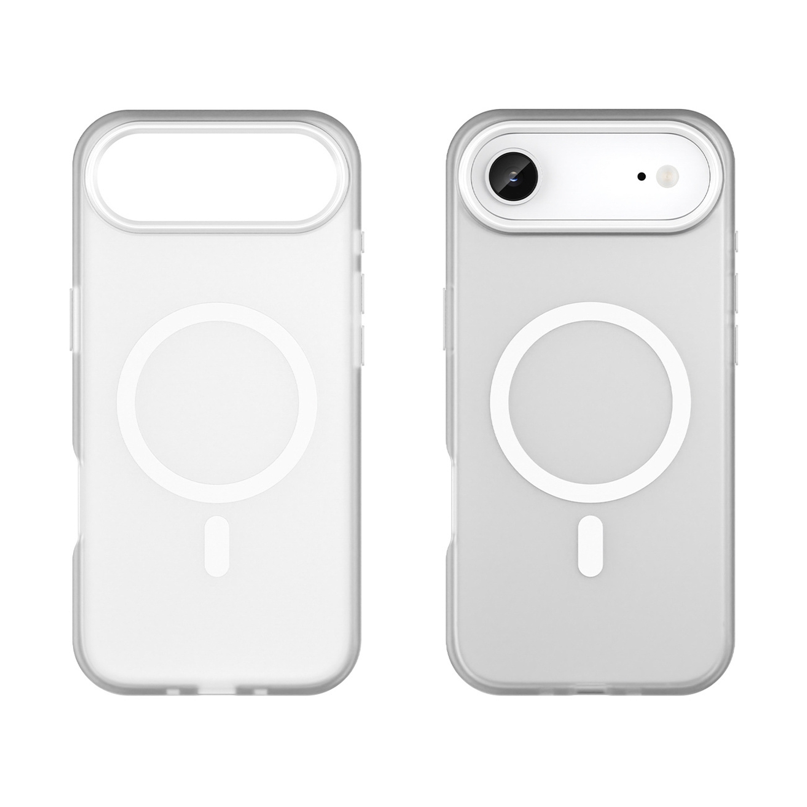 Dėklas "iphone 17 Air" Magnetinis Abrazyvinis "magsafe" - Matinės Baltos Spalvos