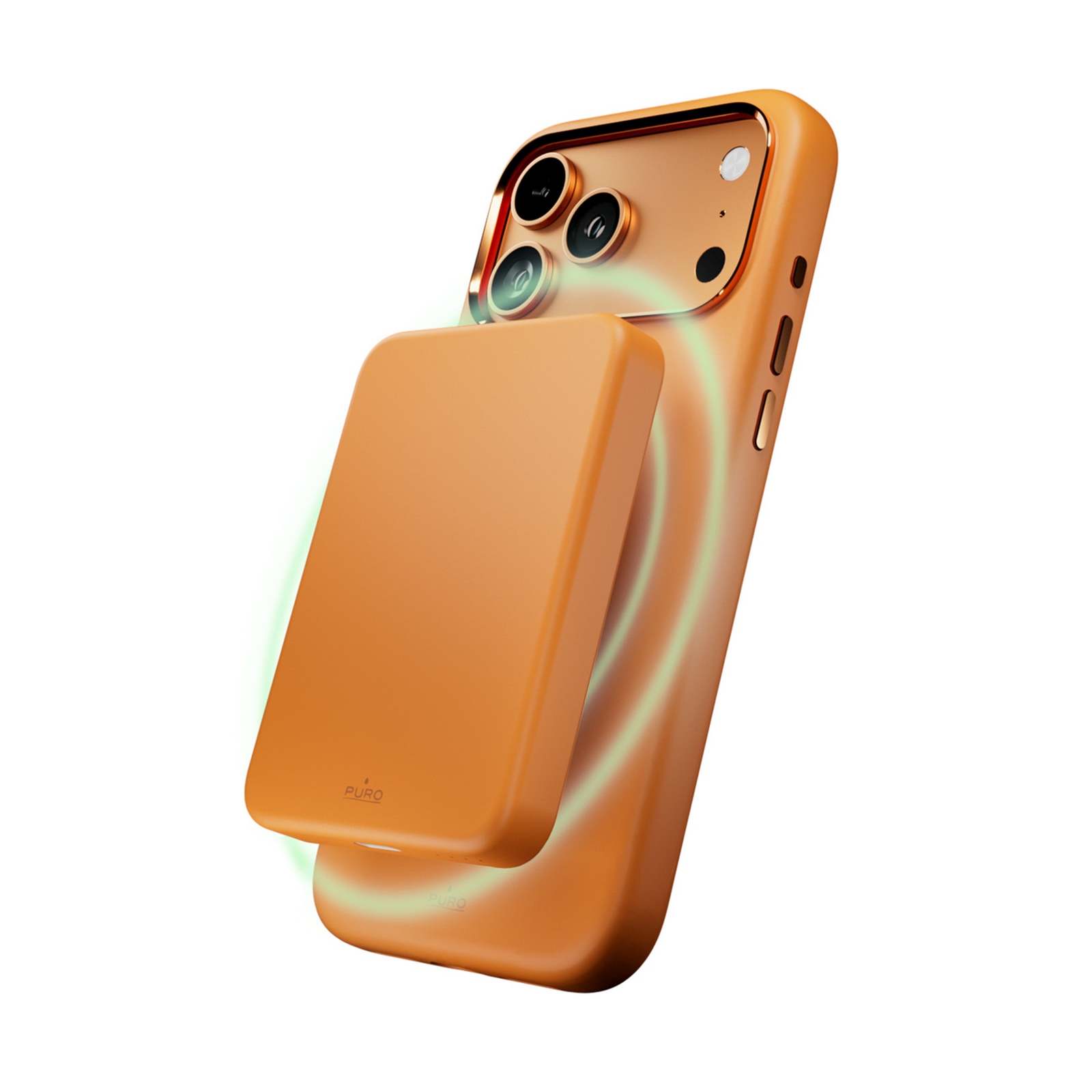 Silikoninis Dėklas Su Kameros Apsauga Ir Aliuminio Mygtukais, Skirtas "iphone 17 Pro Max Magsafe" - Oranžinis