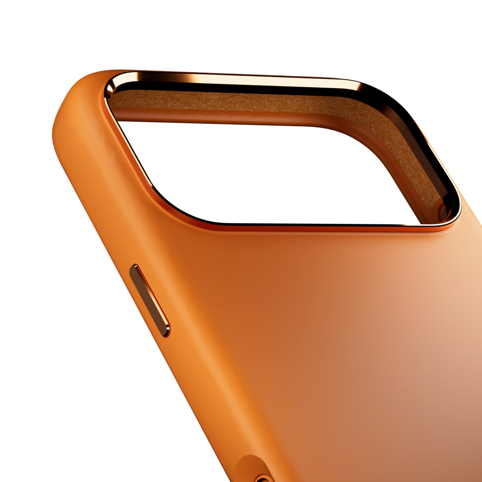 Silikoninis Dėklas Su Kameros Apsauga Ir Aliuminio Mygtukais, Skirtas "iphone 17 Pro Max Magsafe" - Oranžinis
