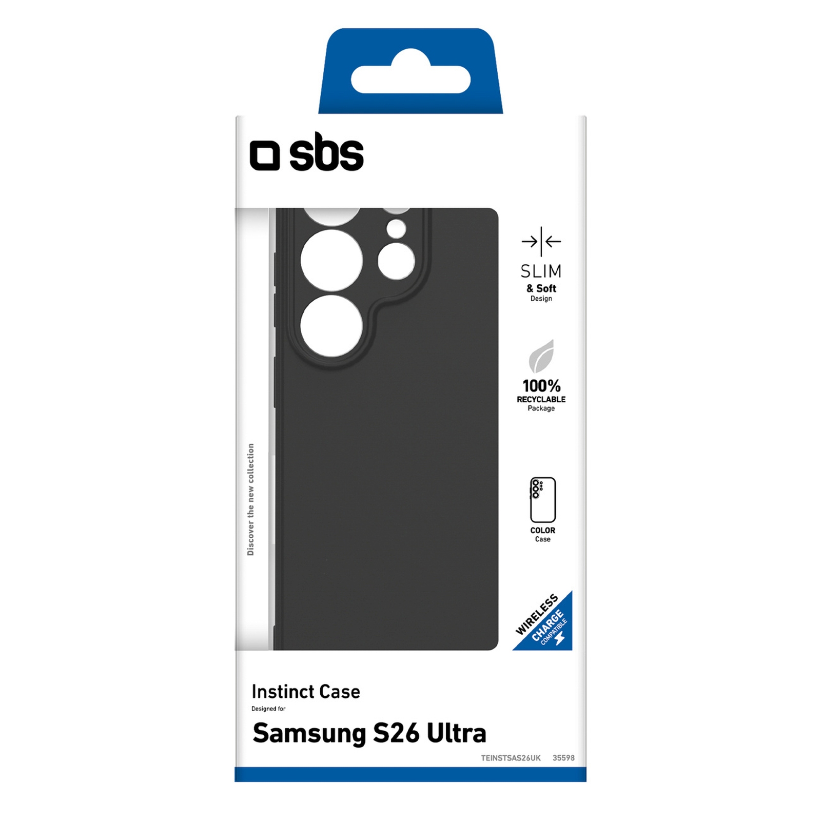 "samsung Galaxy S26 Ultra Instinct" Dangtelio įmautė - Juoda