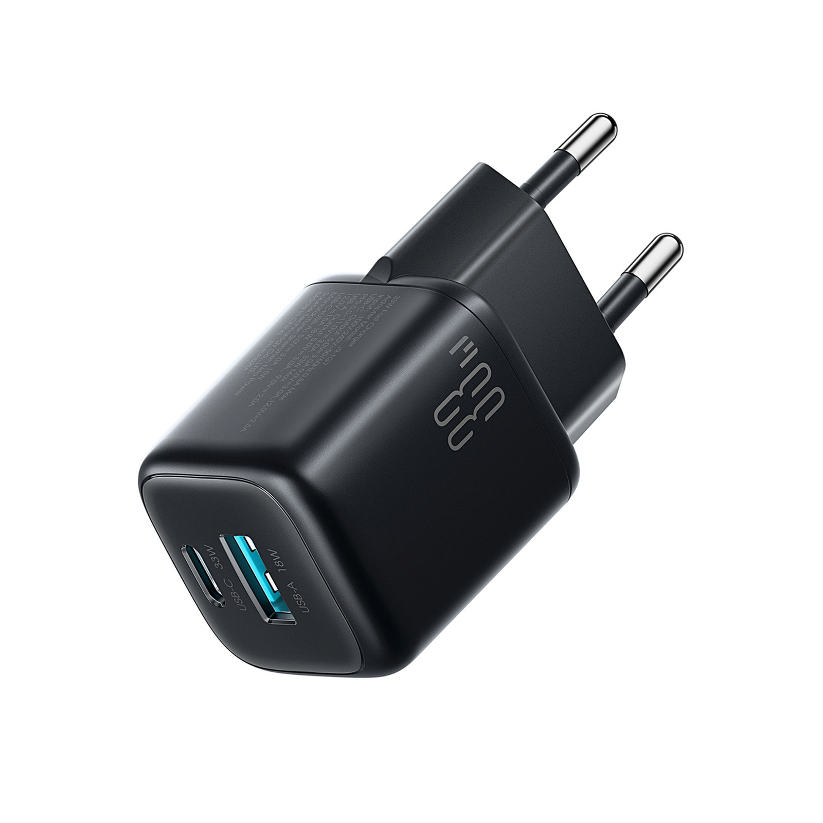 Usb-a Usb-c Tinklo įkroviklis Su Usb-c Kabeliu - "iphone Lightning" 33 W - Juodas