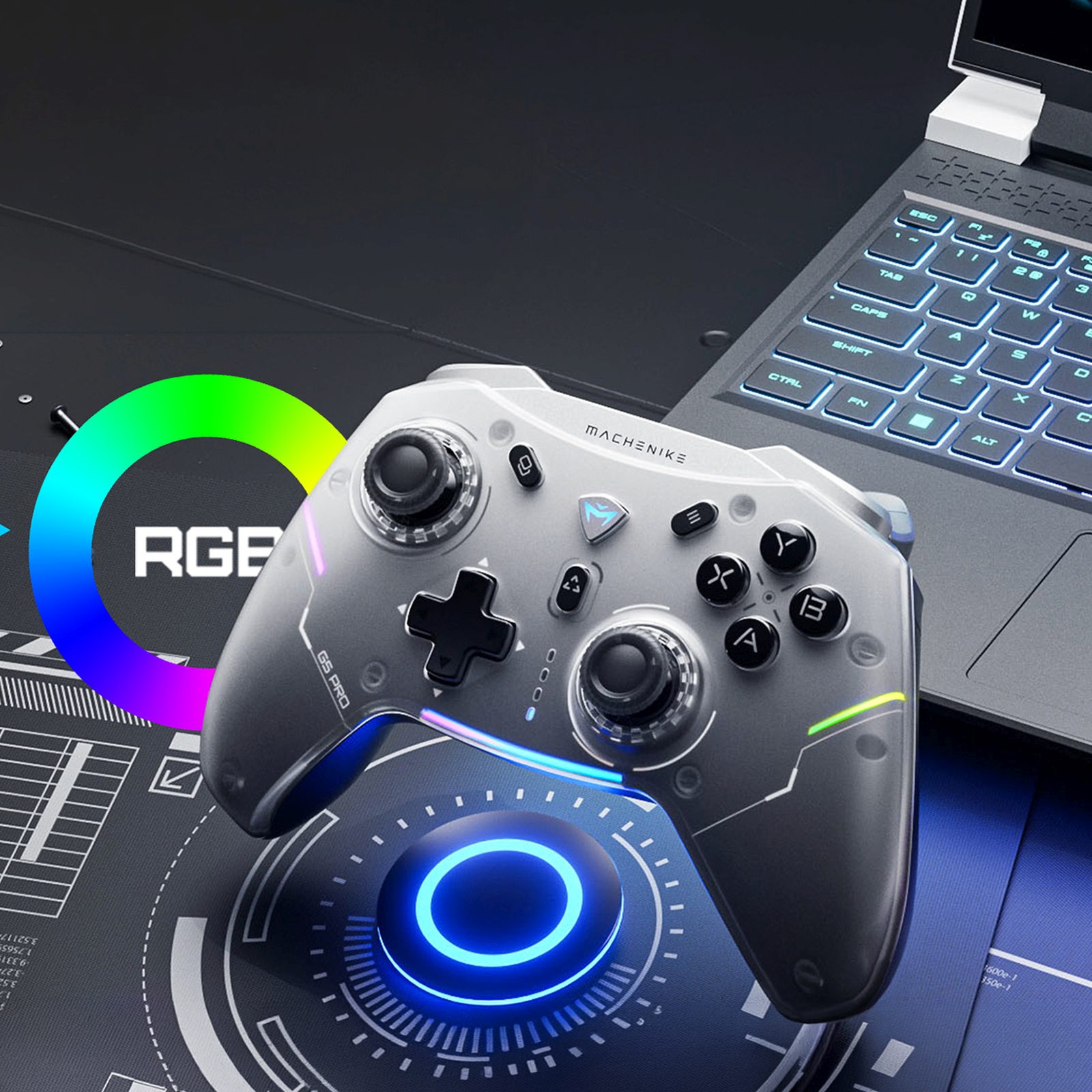 Belaidis žaidimų Valdiklis Su įkrovimo Stotele "g5pro Max" - Pilkas