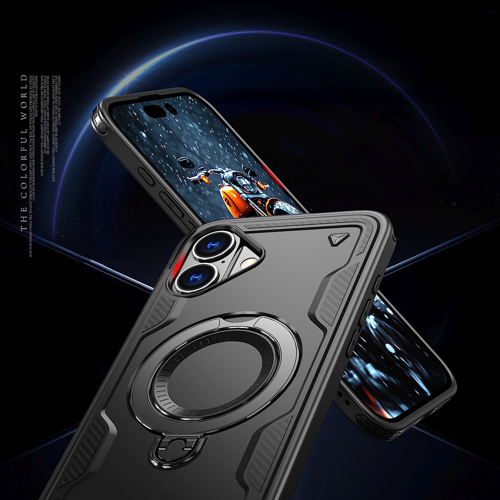 Dėklas "iphone 16 Hybrid Armor Trendy Magsafe" - Juodas