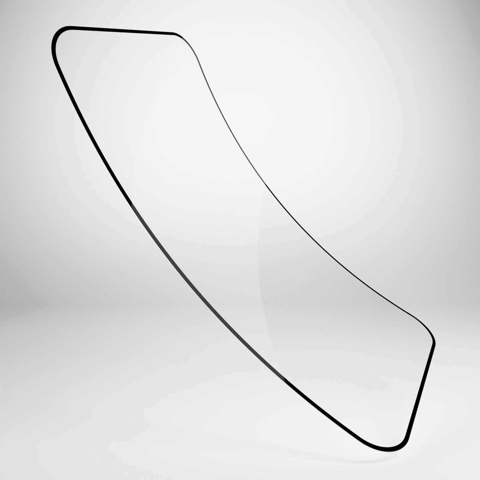 Hibridinis Stiklas Su Juodu Rėmeliu, Skirtas "iphone 16 Plus" / "iphone 15 Pro Max" / "iphone 15 Plus" Lankstus Stiklas D3o