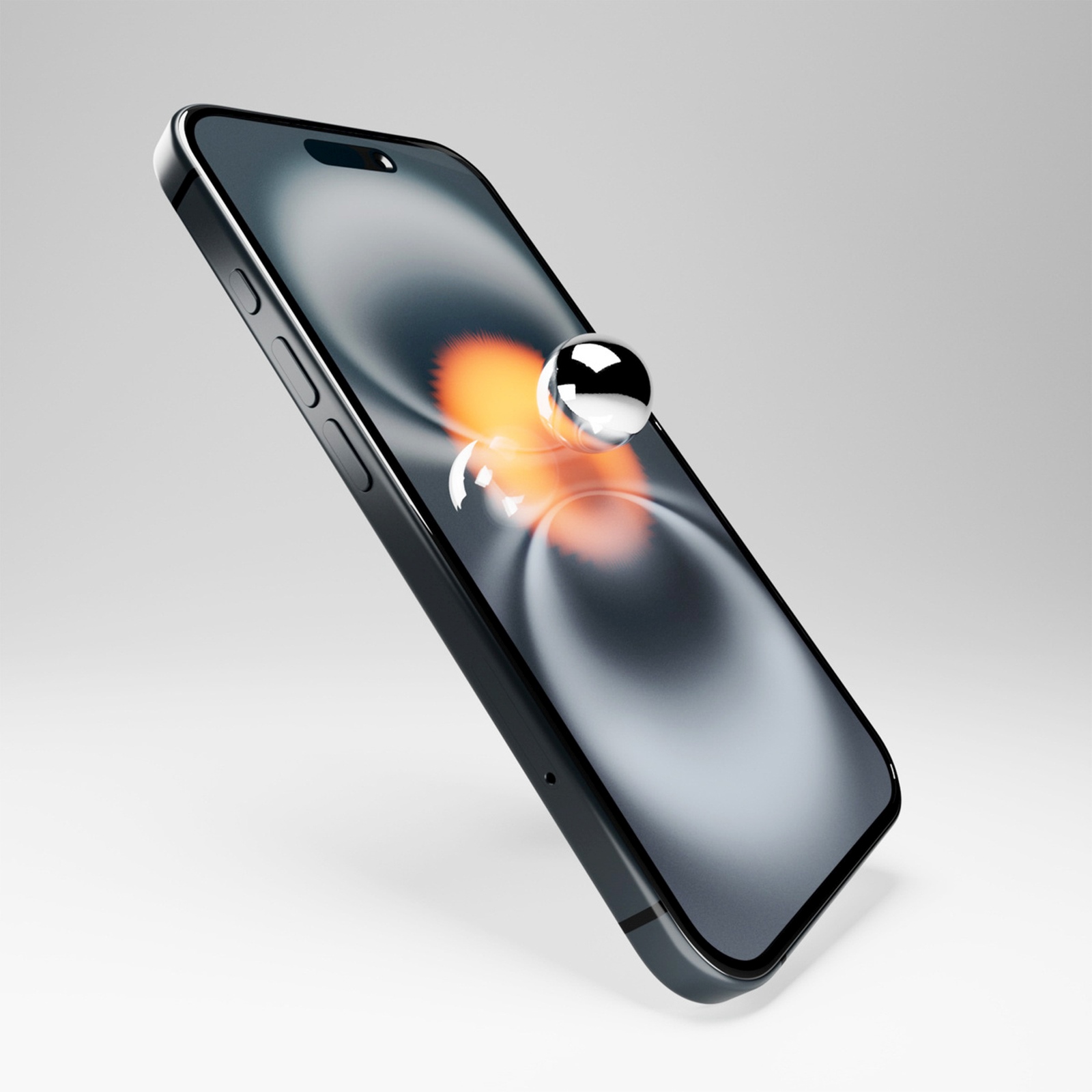 Hibridinis Stiklas Su Juodu Rėmeliu, Skirtas "iphone 16 Plus" / "iphone 15 Pro Max" / "iphone 15 Plus" Lankstus Stiklas D3o