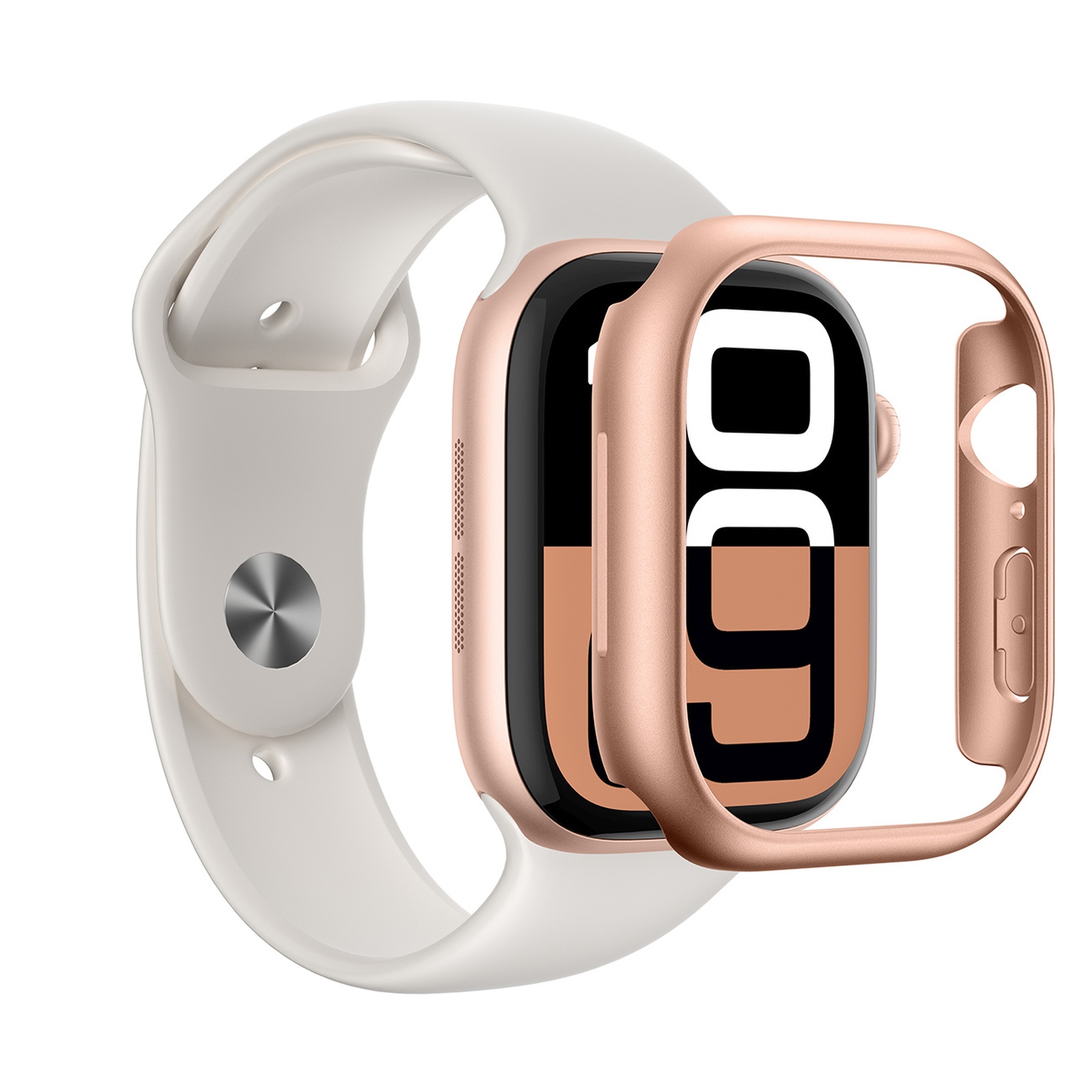 "apple Watch" 46 Mm Minimalaus Korpuso Dėklas - Rožinis Auksas