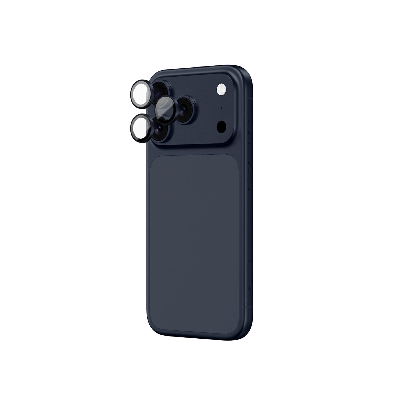 Fotoaparato Stiklas "iphone 17 Pro / Pro Max" Su Mėlynu Aliuminio Rėmeliu Objektyvo Stiklas