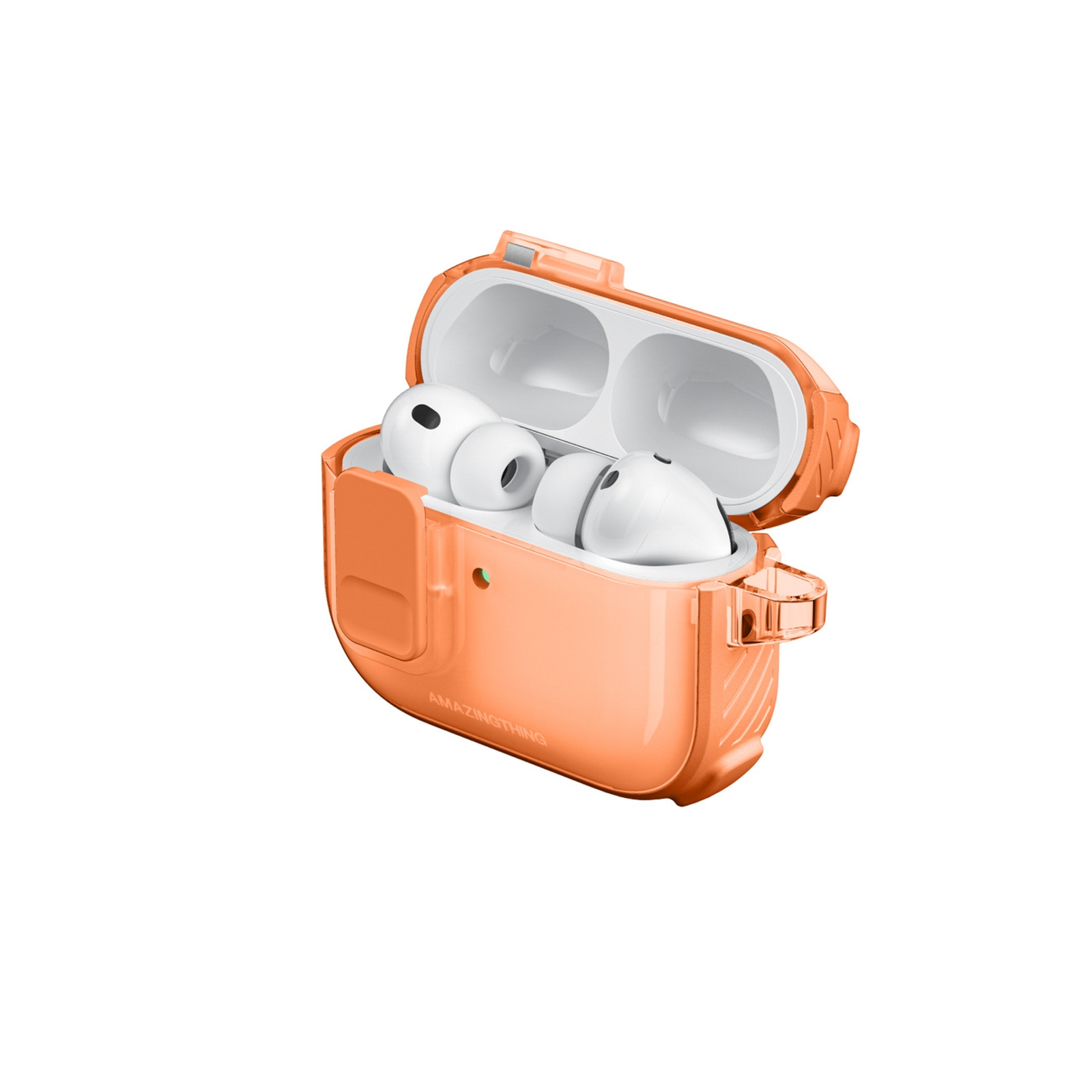Apsauginis Dėklas "airpods Pro 3 Titan Pro Mag Case Clear - Oranžinis
