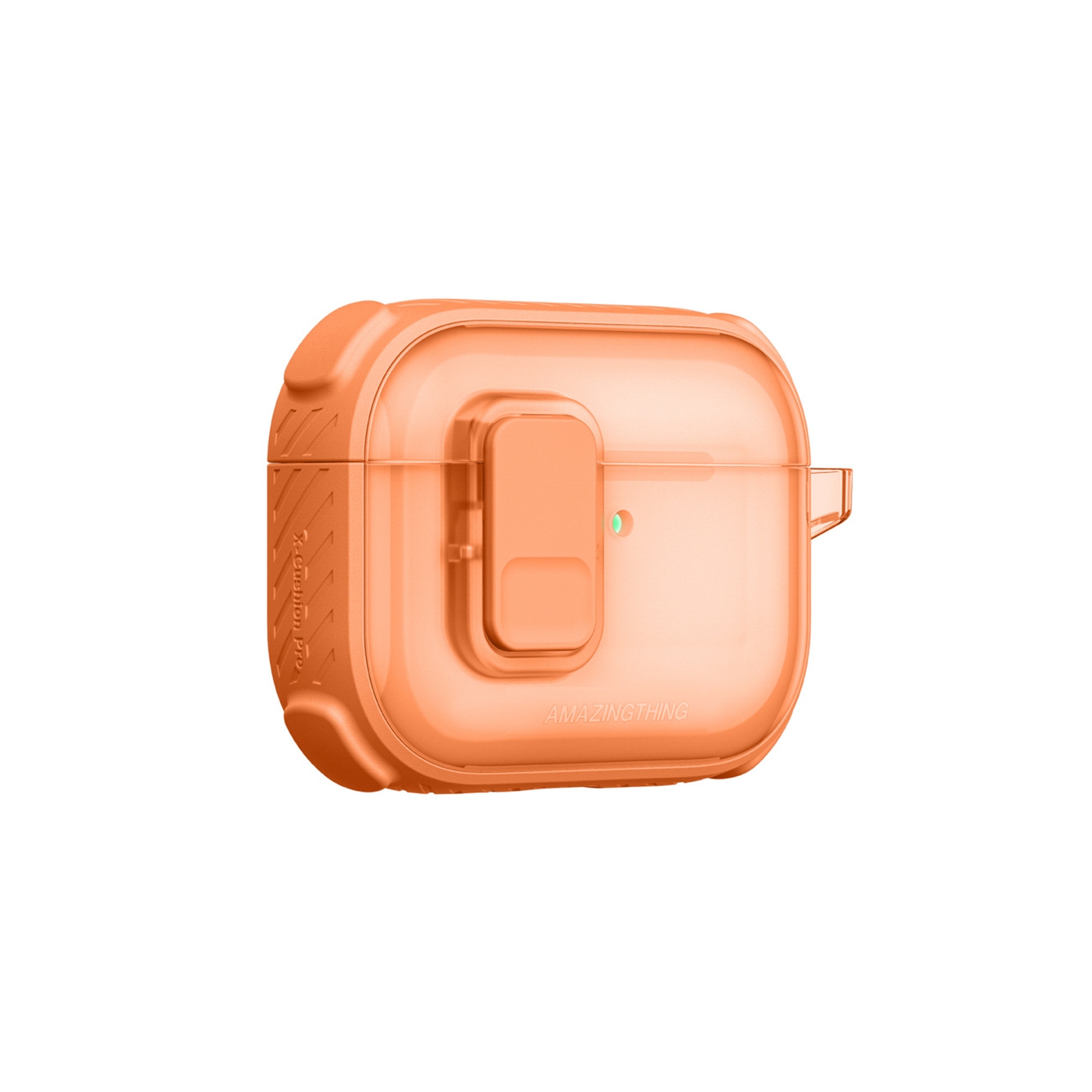 Apsauginis Dėklas "airpods Pro 3 Titan Pro Mag Case Clear - Oranžinis