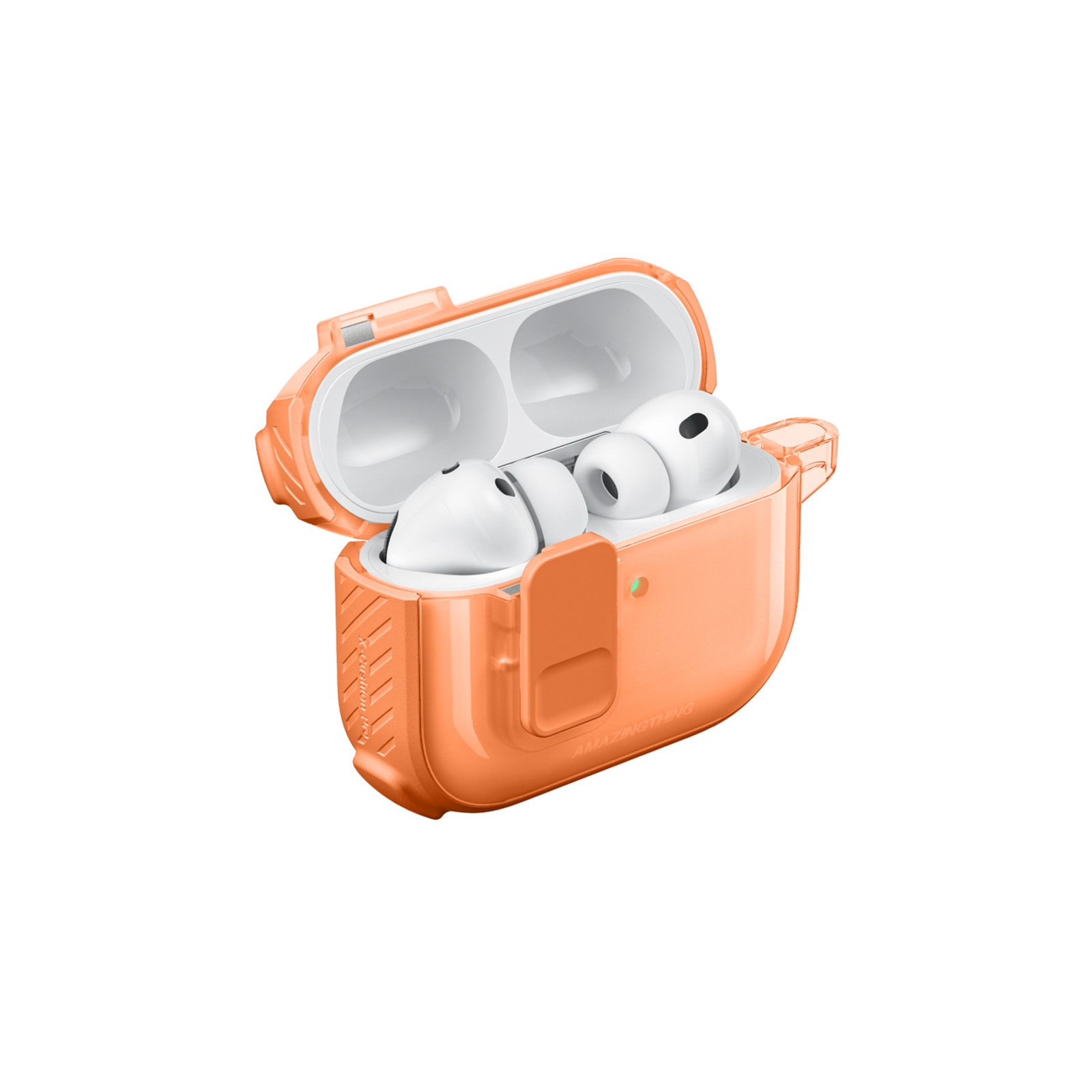 Apsauginis Dėklas "airpods Pro 3 Titan Pro Mag Case Clear - Oranžinis