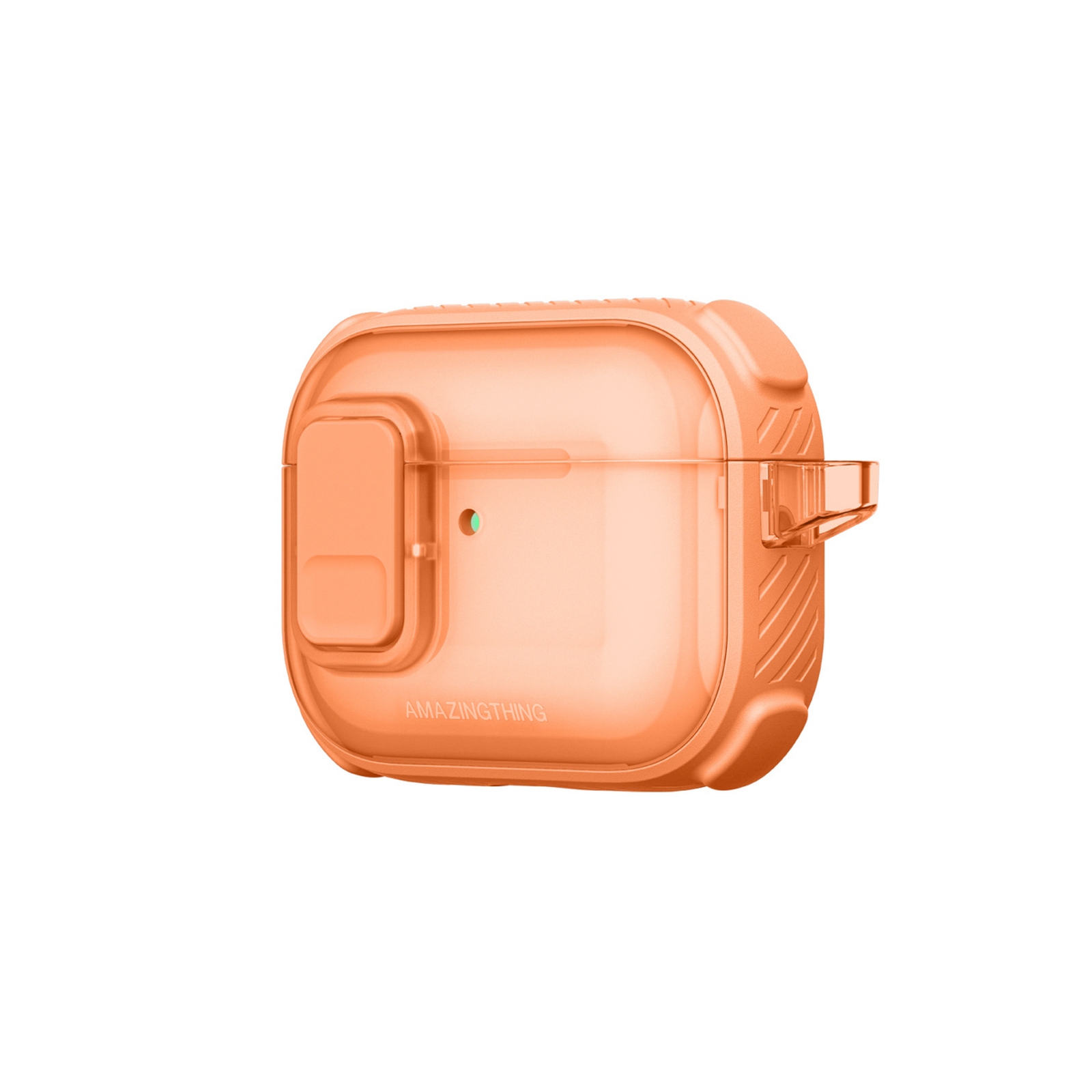 Apsauginis Dėklas "airpods Pro 3 Titan Pro Mag Case Clear - Oranžinis
