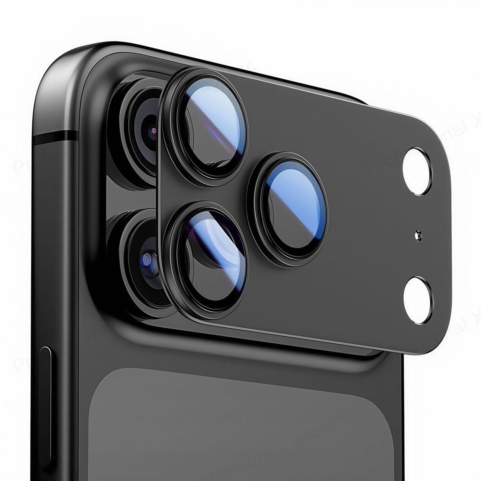 "iphone 17 Pro Max Camfull Fit+" Objektyvo Stiklas - Sidabrinis