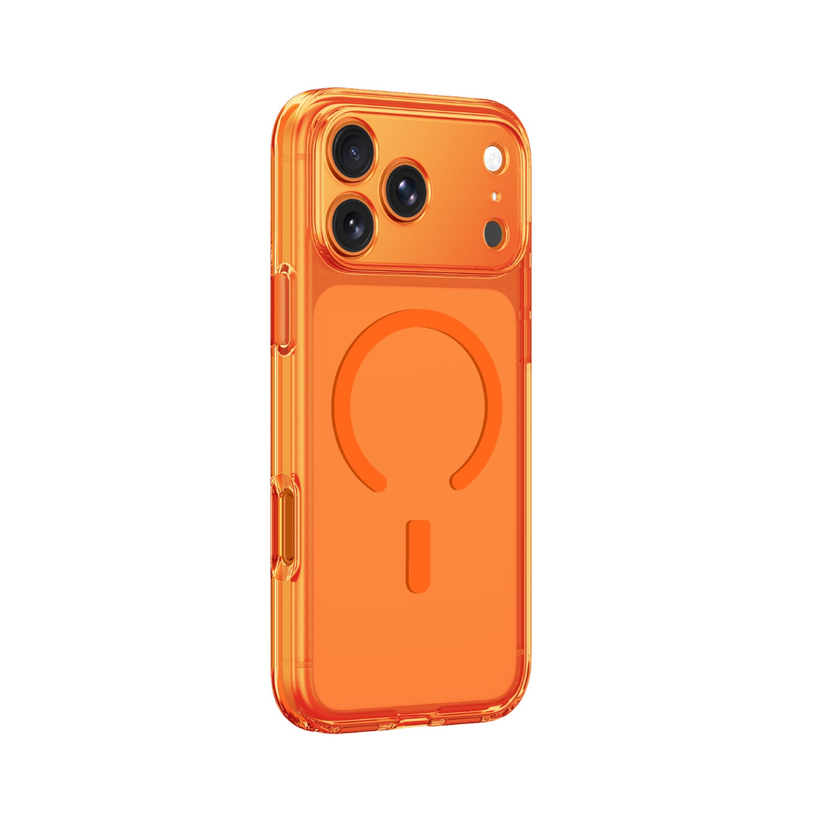 "iphone 17 Pro" Dėklas "minimal Mag Lens Case" - Oranžinis