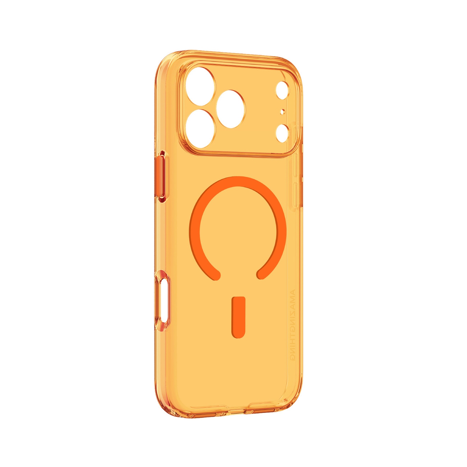 "iphone 17 Pro" Dėklas "minimal Mag Lens Case" - Oranžinis