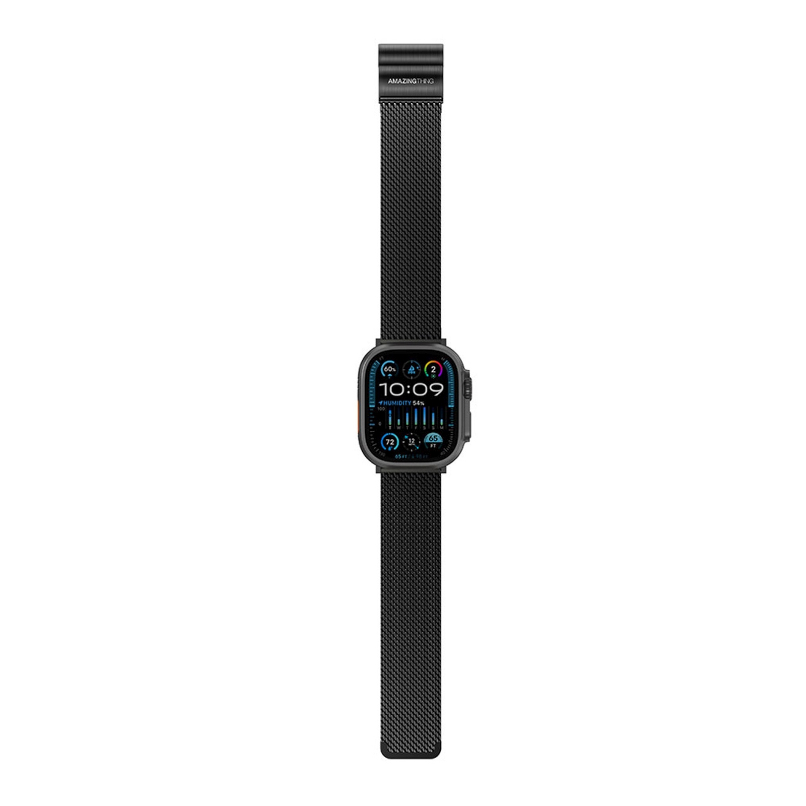 Titano Dirželis "applewatch" Laikrodžiui 38/40/41/42/44/45/46/49 Mm - Juodas
