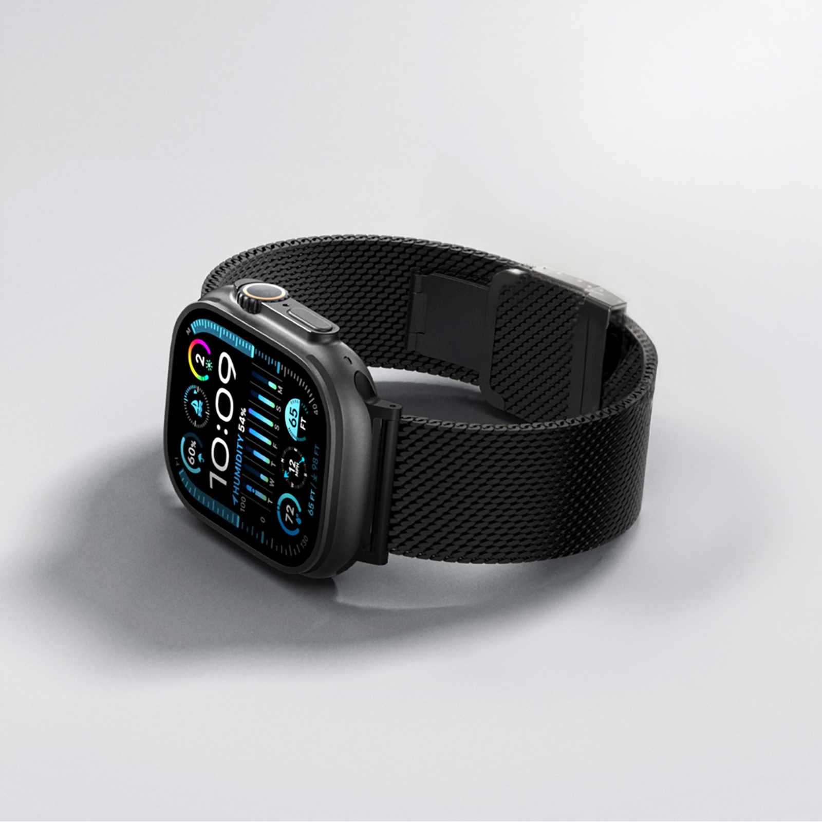 Titano Dirželis "applewatch" Laikrodžiui 38/40/41/42/44/45/46/49 Mm - Juodas