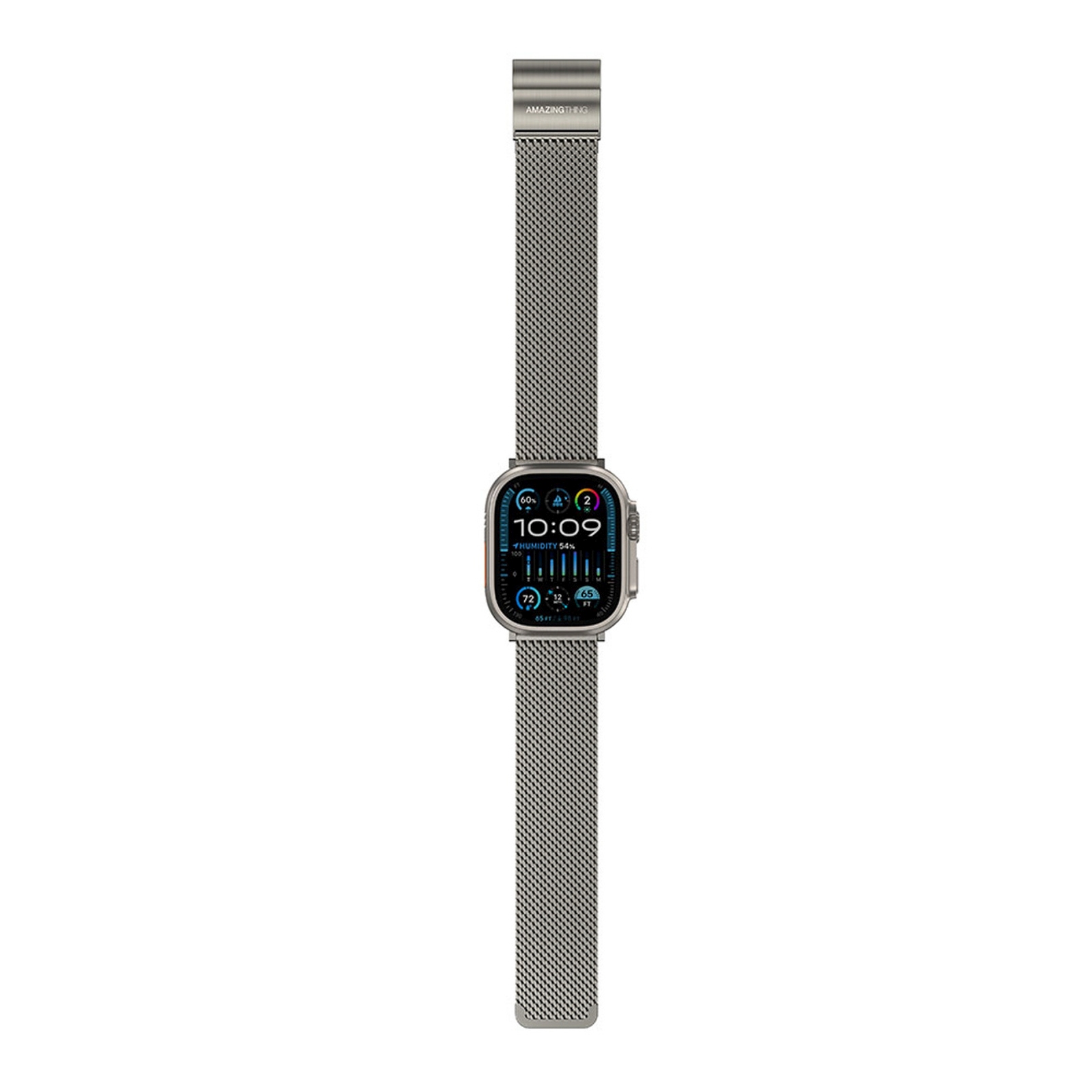 Titano Dirželis "applewatch" Laikrodžiui 38/40/41/42/44/45/46/49 Mm - Sidabrinis
