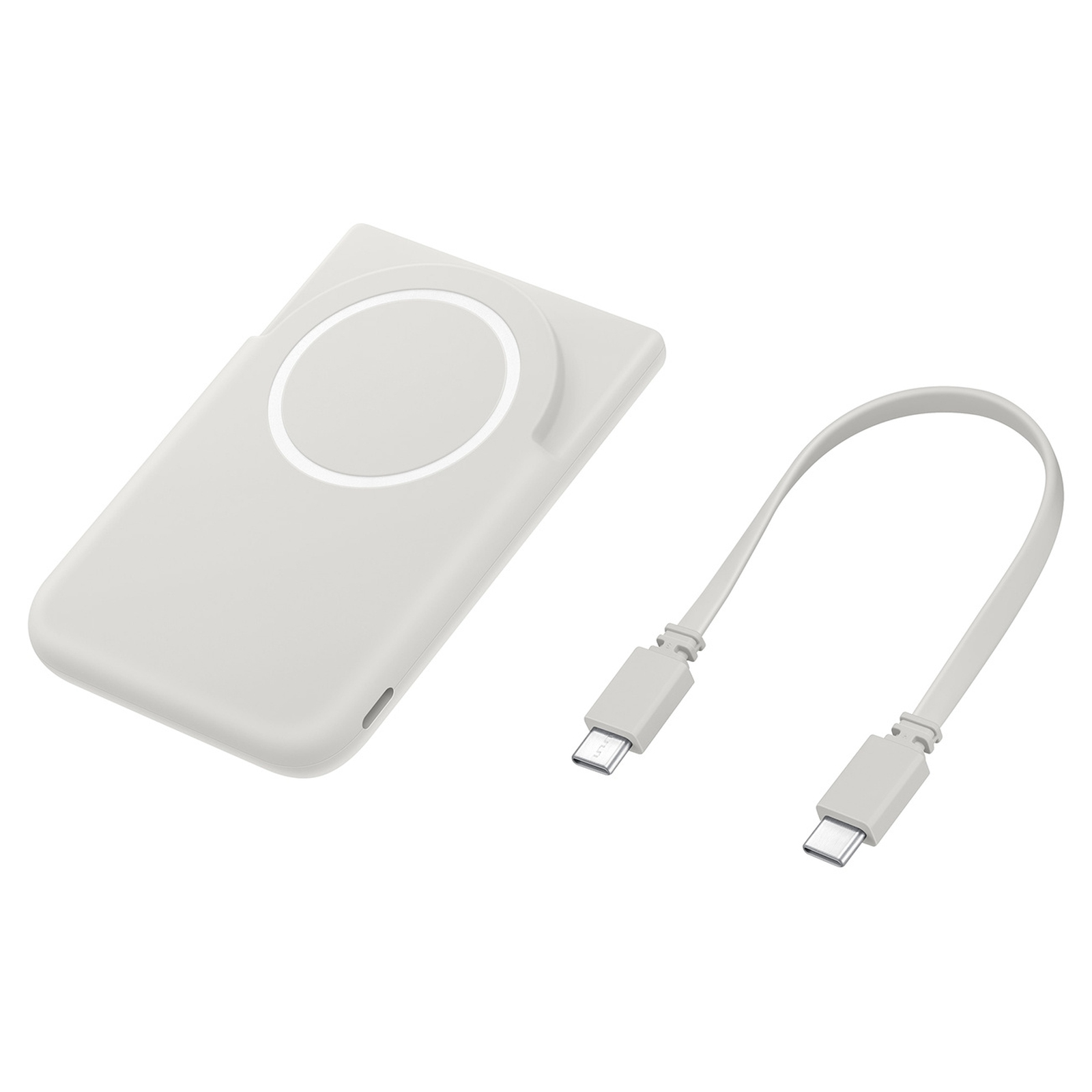 "samsung Wireless Powerbank" 5000 Mah Usb-c Qi2 Magsafe 25 W Su Usb-c Kabeliu - Pilka