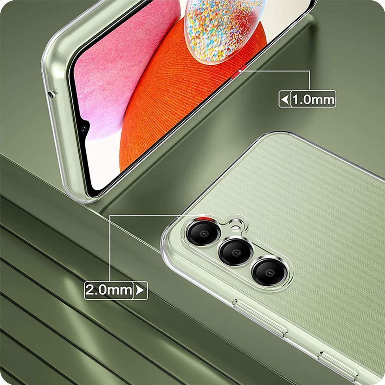 "samsung Galaxy A17 4g / 5g Flexair" Dangtelio įvorė - Skaidri
